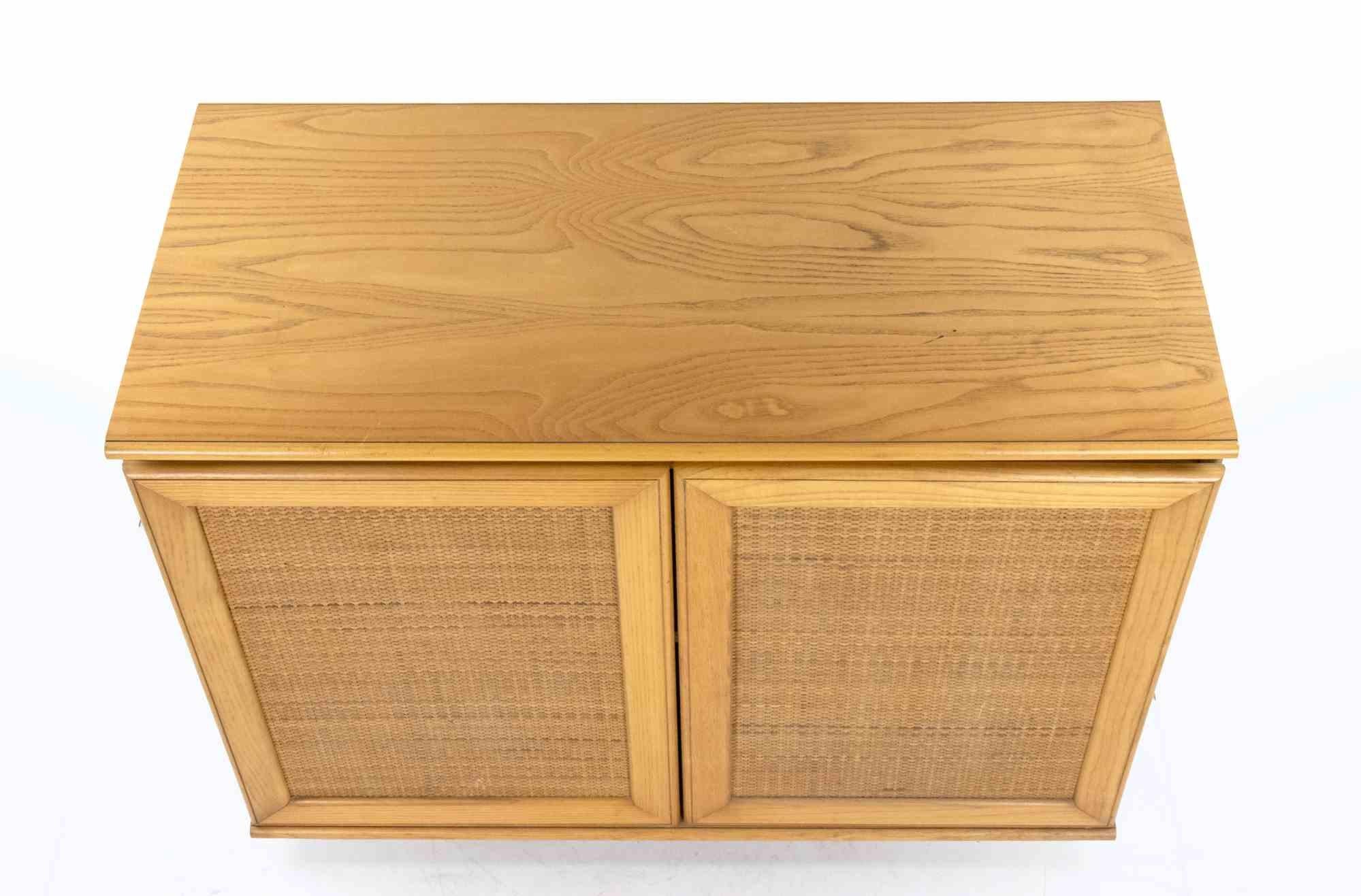 Fin du 20e siècle Table de nuit vintage, années 1980 en vente