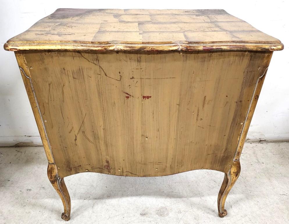 Vintage Nightstand Chest of Drawers Giltwood Gold Leaf For Sale 3