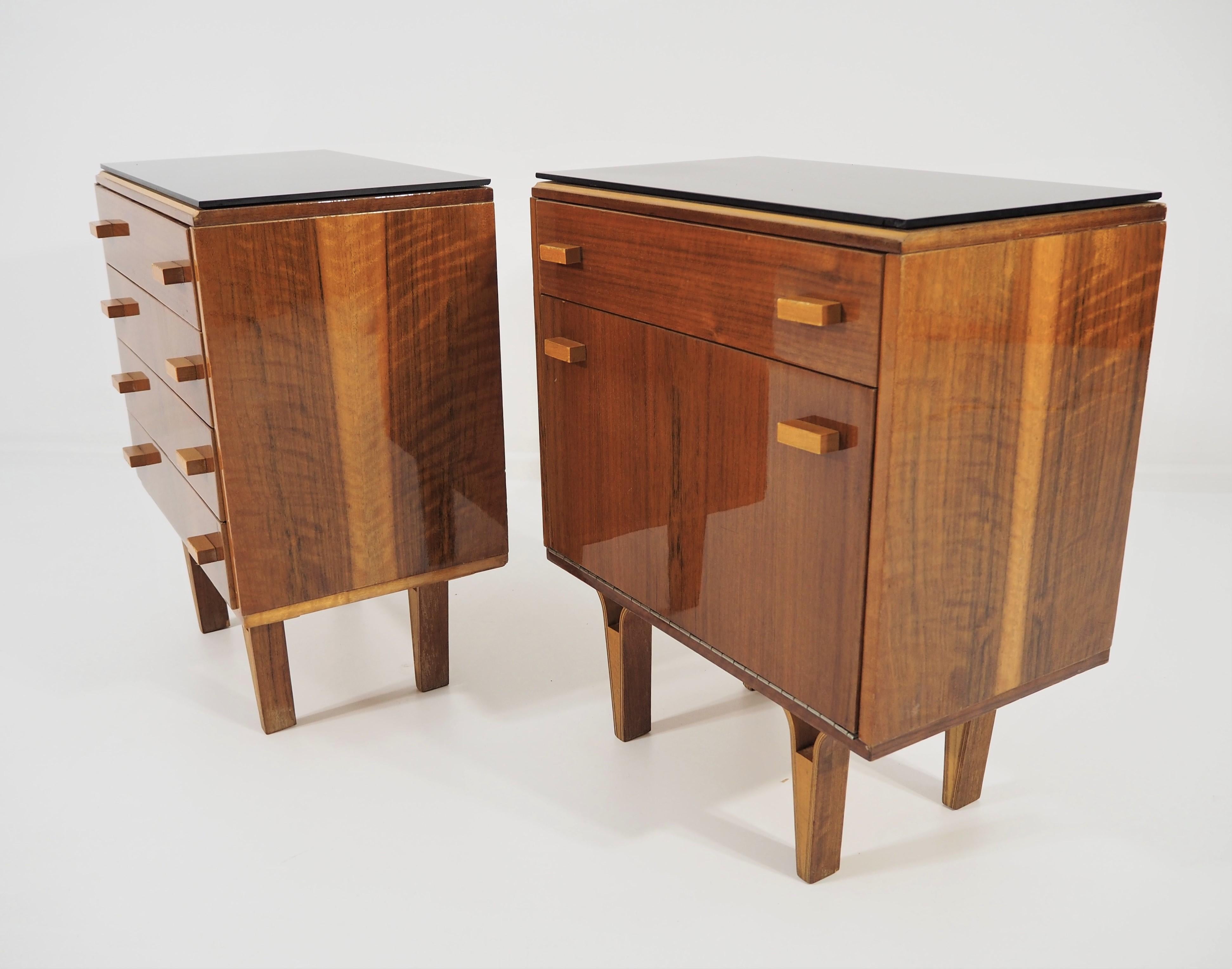 Late 20th Century Vintage Nightstands 1970s, Set of 2