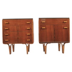 Vintage Nightstands 1970s, Set of 2