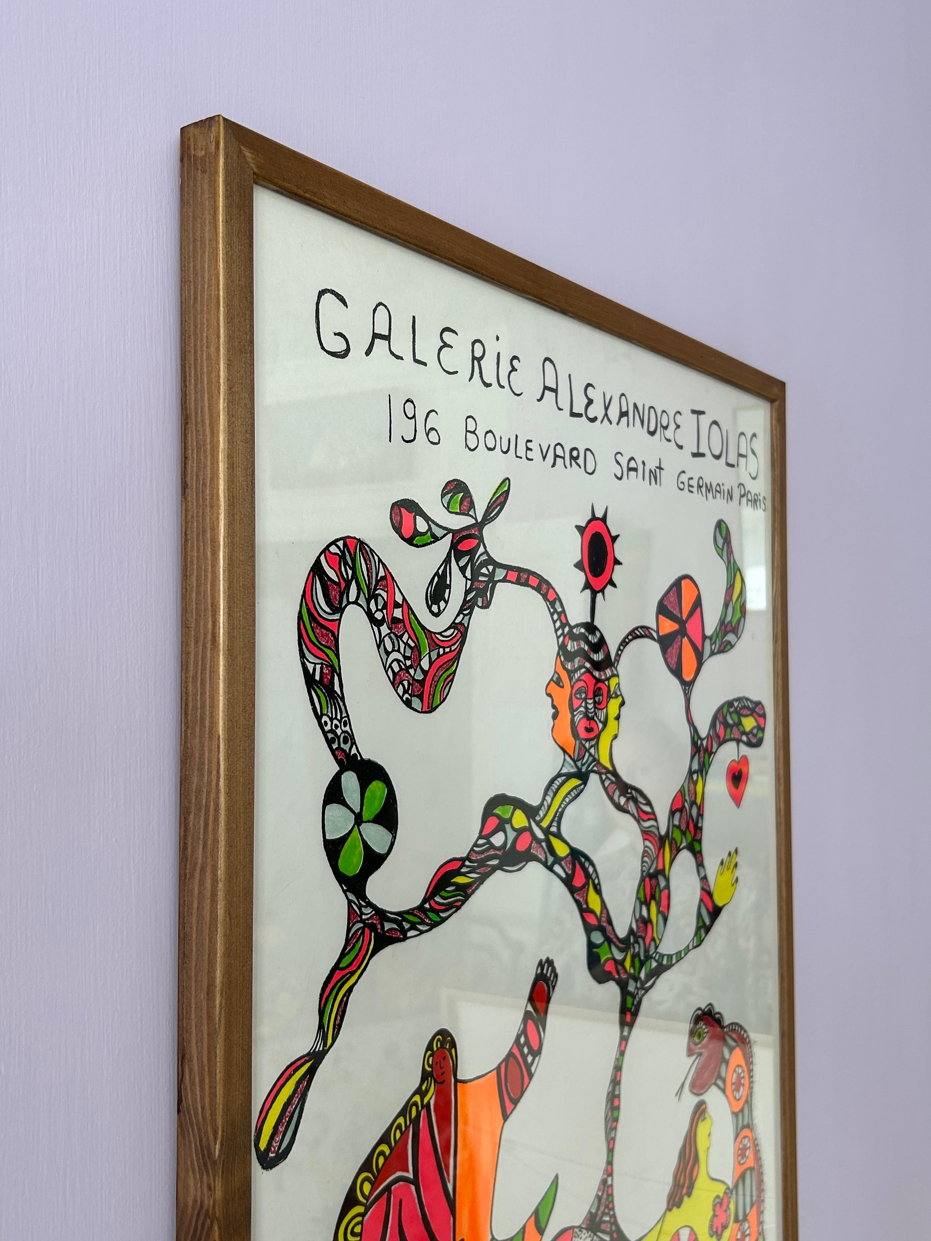 Vintage Niki de Saint Phalle Galerie A. Iolas Exhibition Poster, France, 1970 For Sale 4