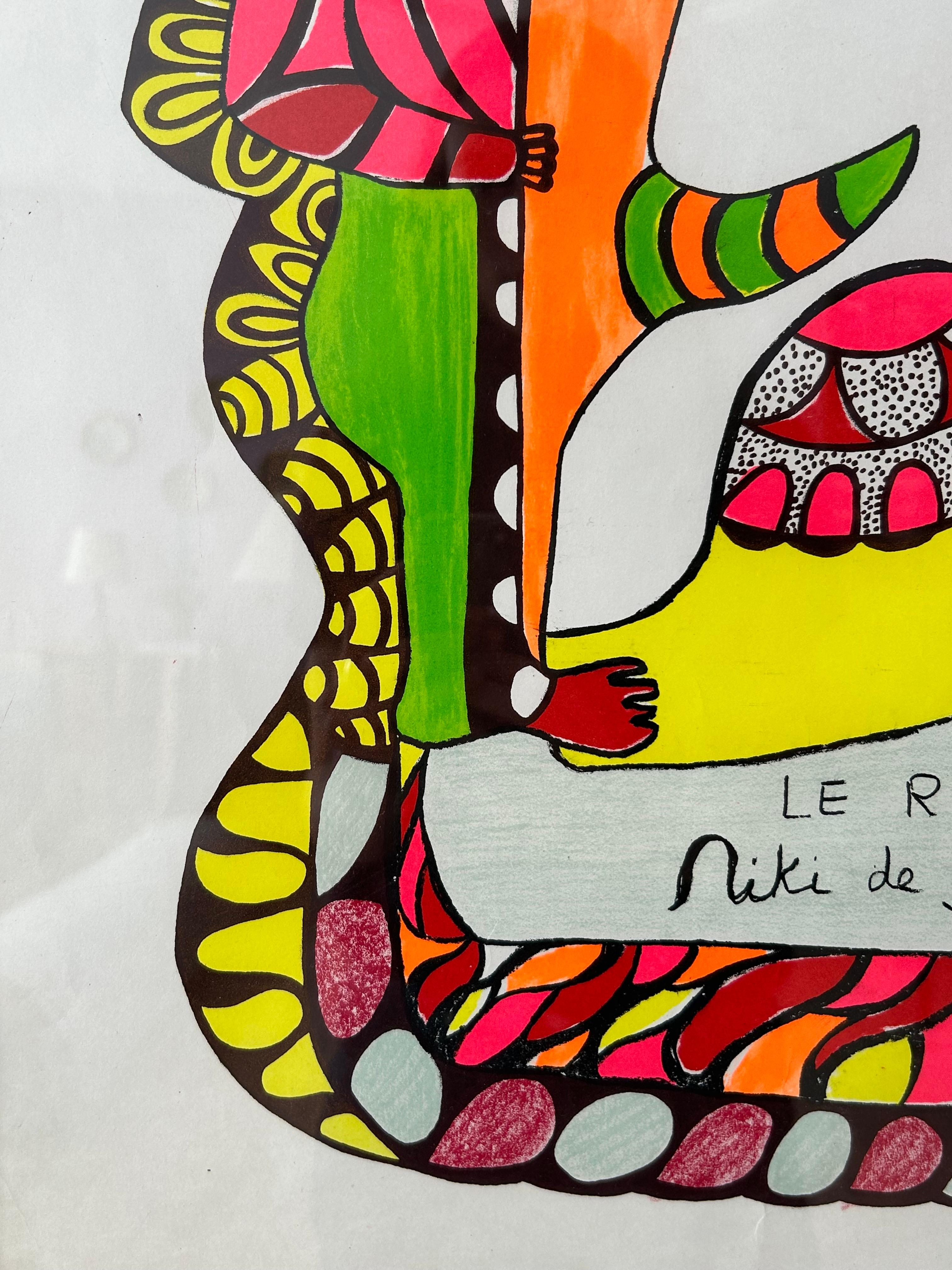Vintage Niki de Saint Phalle Galerie A. Iolas Exhibition Poster, France, 1970 For Sale 2