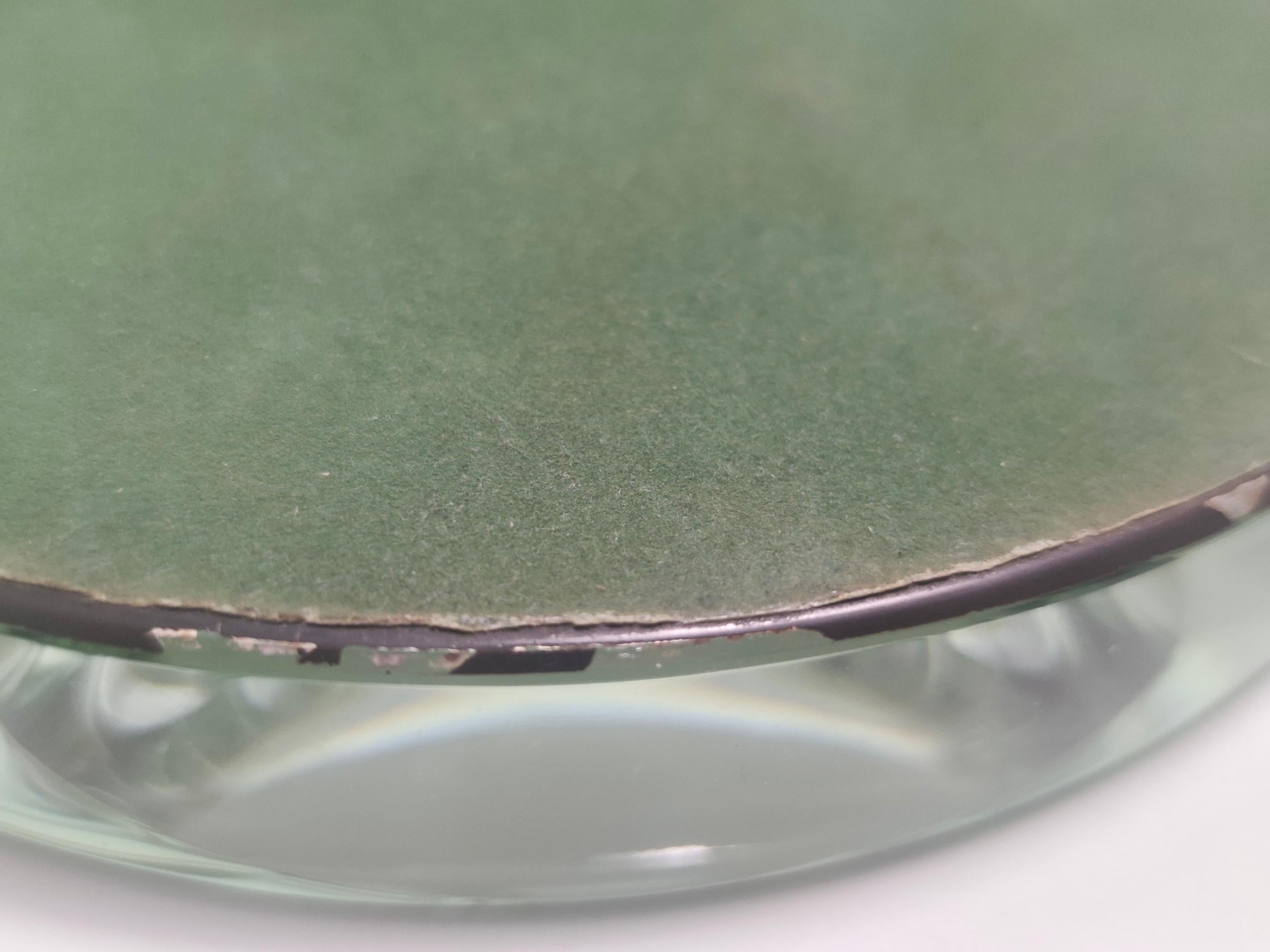 Cendrier vintage Nile Green Ground Glass de Max Ingrand pour Fontana Arte, Italie en vente 4