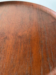 Vintage Nils Trautner Teak Folding Table Swedish Campaign Style MCM