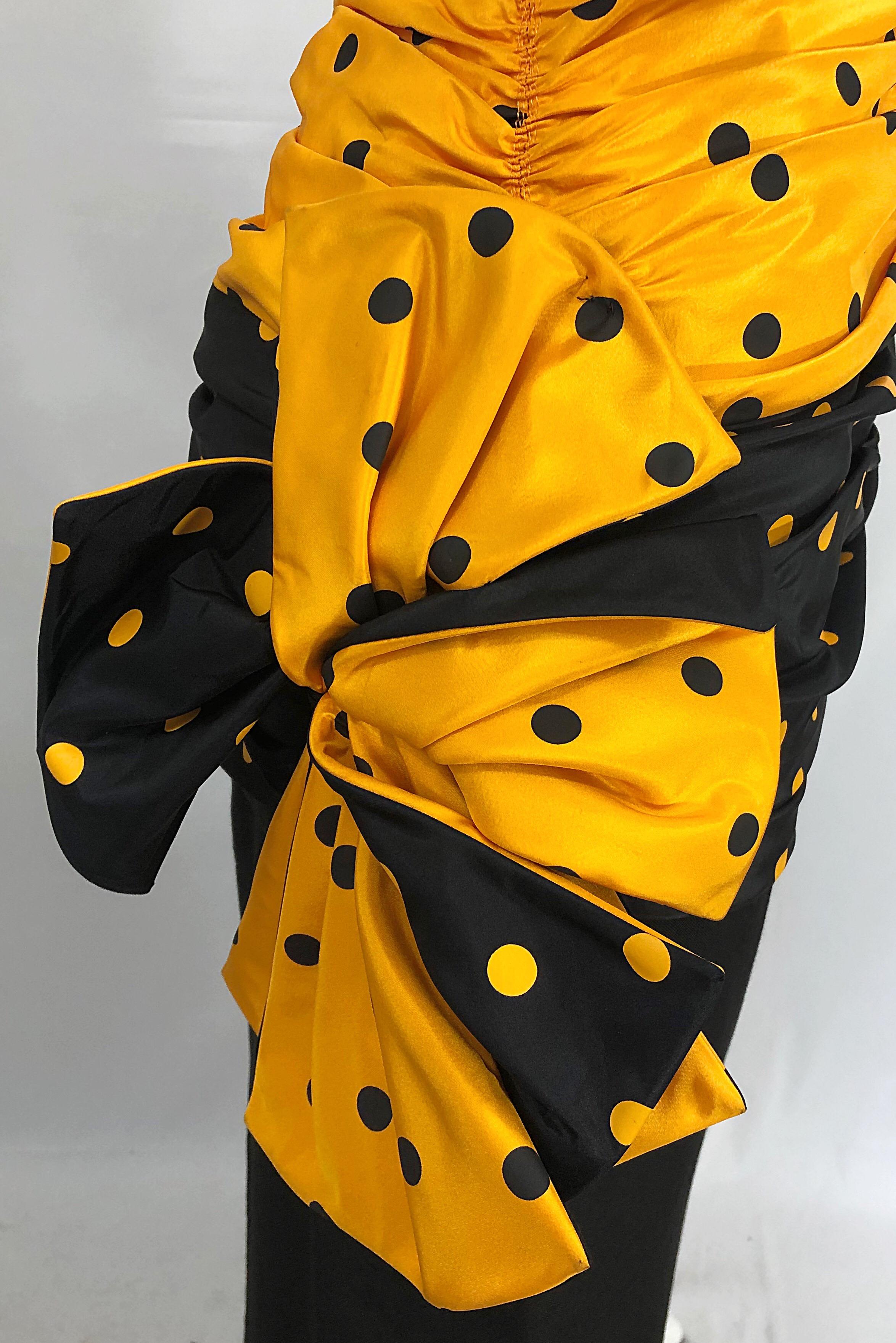 De las mujeres Vestido sin tirantes Vintage Nina Ricci Haute Couture 1980s Avant Garde Lino + Seda en venta