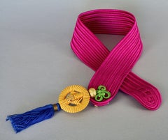 Vintage NINA RICCI Pop Coloured Tassel Passementerie Belt