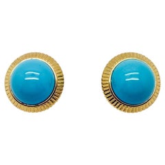 Vintage Nina Ricci Turquoise Earrings 1980s