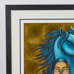 Vintage Nivia Gonzalez Signed+ Numbered Serigraph Strength of Harvest"