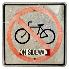 Used 'No Bikes' Street Sign