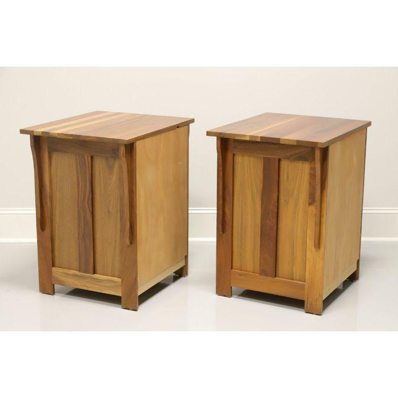 NOBLE FURNITURE Solid Cedar Mission Arts & Crafts Nightstands - Pair In Excellent Condition In Charlotte, NC