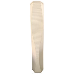Vintage Noguchi Style Corrugated Paper Floor Lamp by Roland Simmons, Usa, 2005