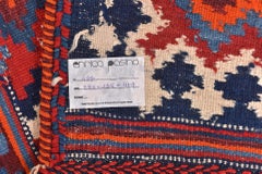 Vintage Hand-Woven Kilim Rug, Wool, Central Asia, Mid-20th Century