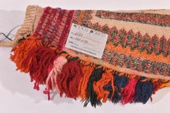 Vintage Hand-Woven Nomadic Saddle Rug, Wool, Central Asia, 1950s