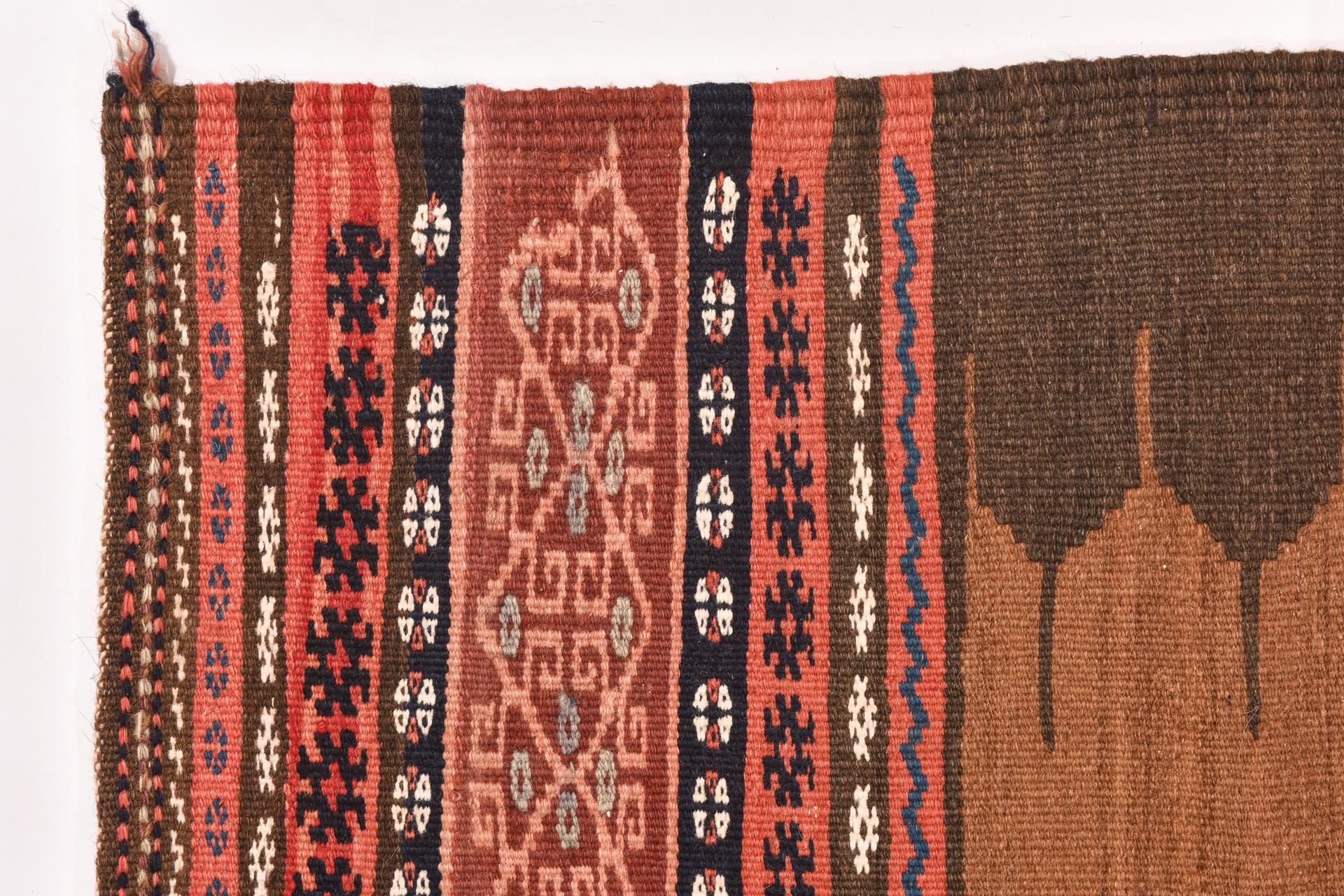 20th Century Vintage Nomadic Tablecloth Carpet from Private Collection For Sale