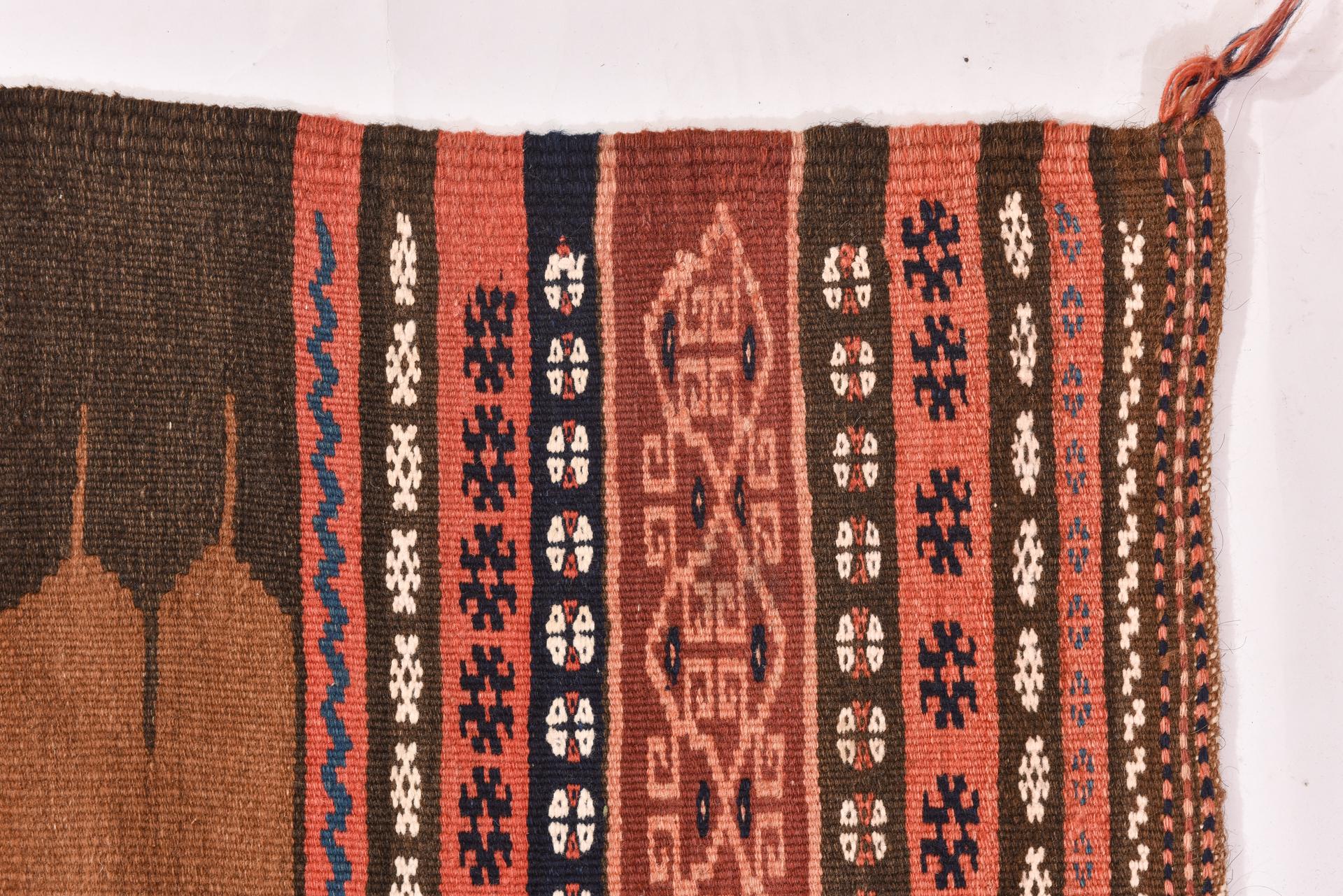 Wool Vintage Nomadic Tablecloth Carpet from Private Collection For Sale