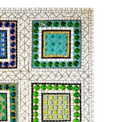 20th Century Multicolour Mosaic Panel, Geometric Abstract Wall Art