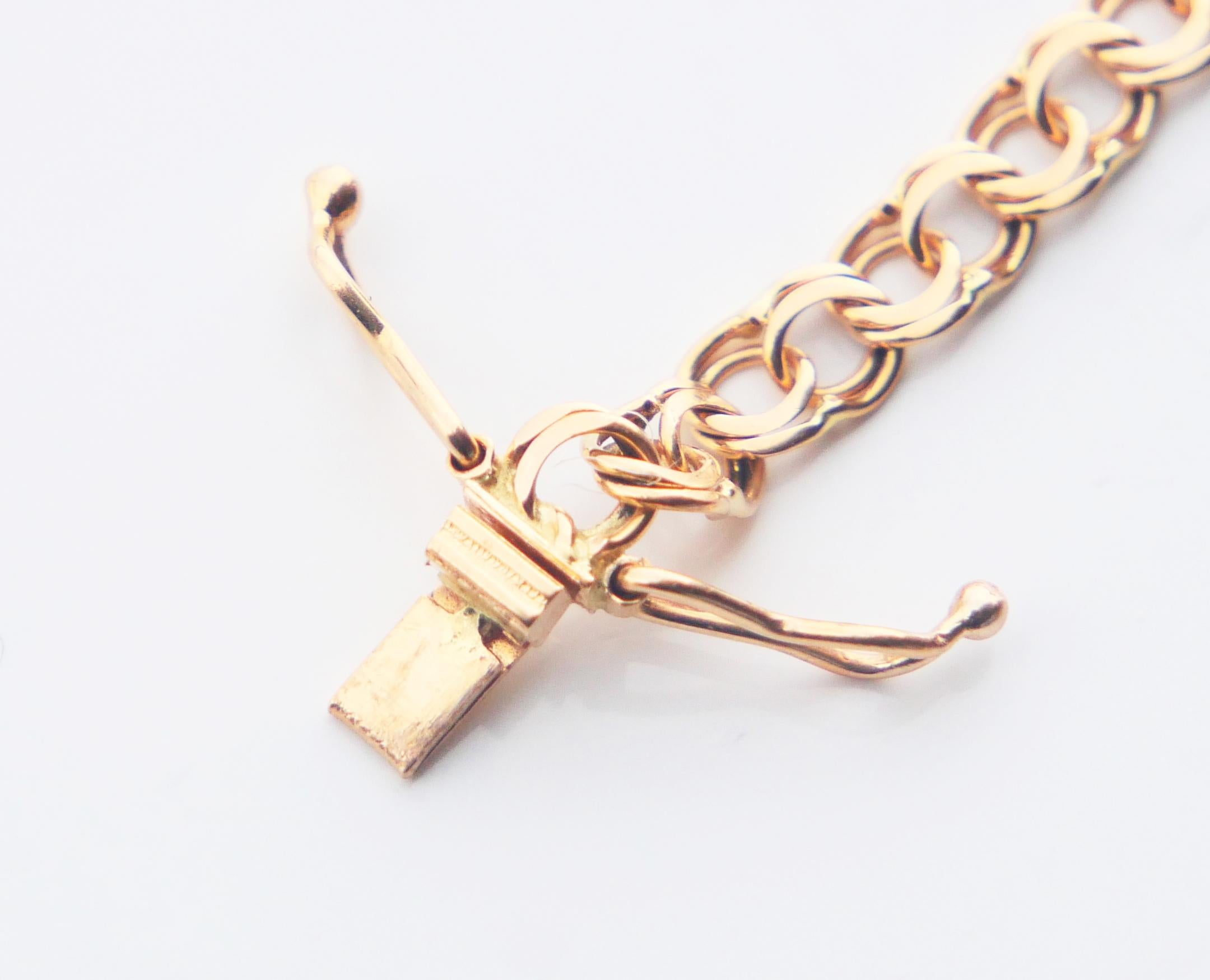 Nordices Vintage-Armband aus massivem 18K Gold  / 18,5 cm / 5,32 gr im Angebot 1