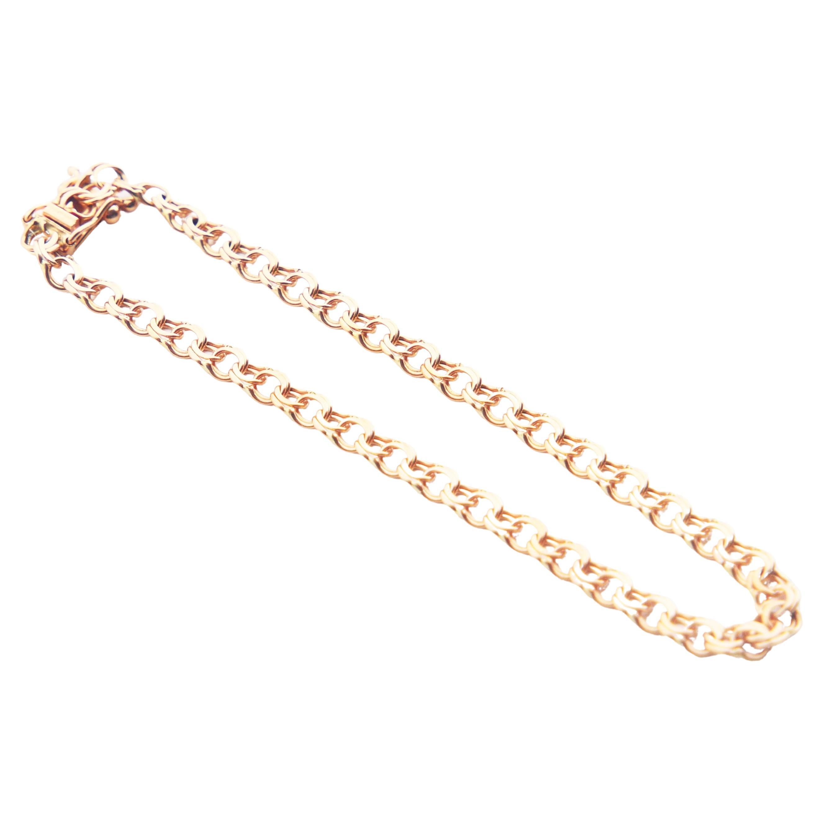 Nordices Vintage-Armband aus massivem 18K Gold  / 18,5 cm / 5,32 gr