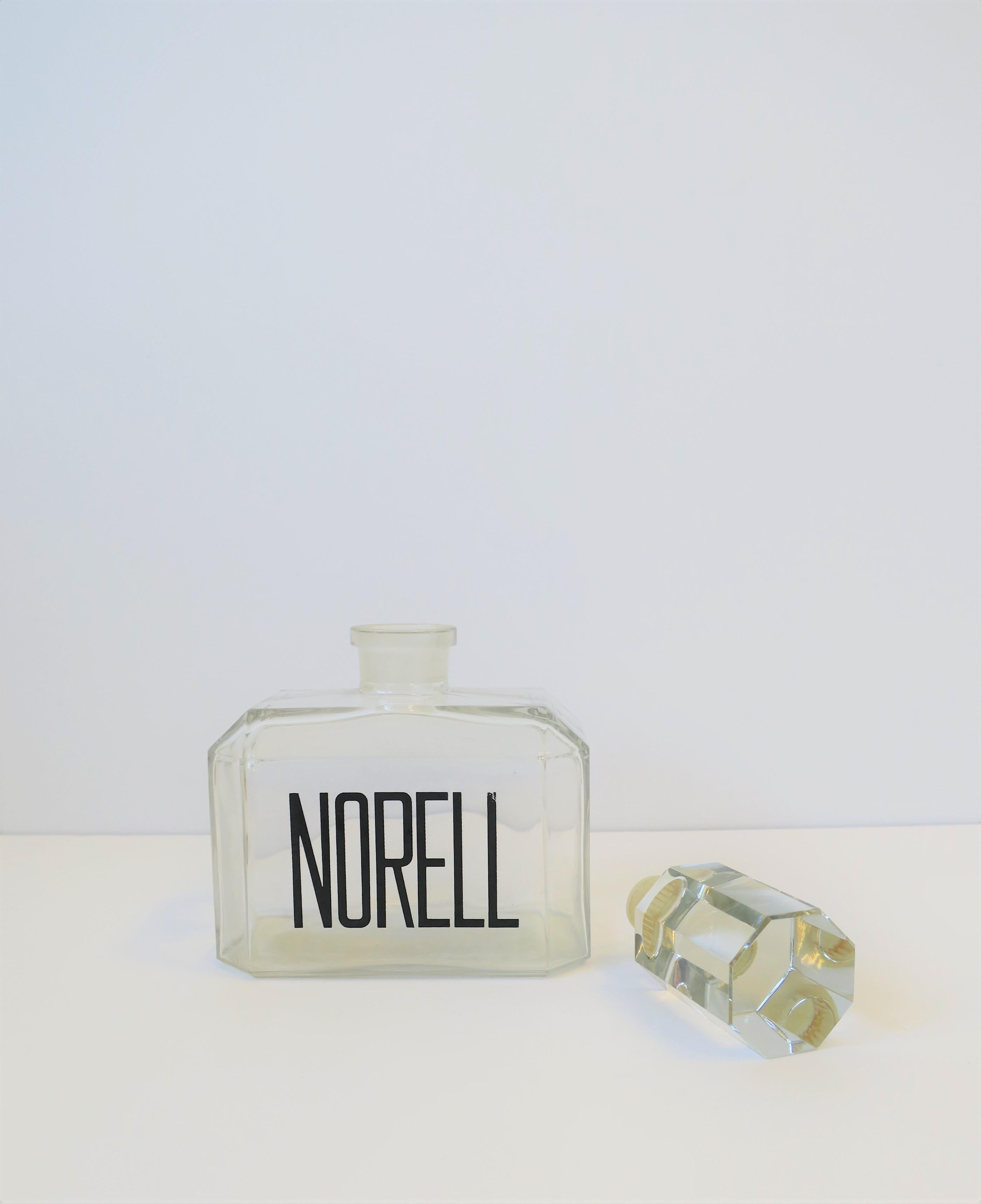 Glass Vintage Norell Perfume Vanity Bottle