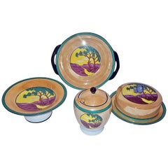 RARE Noritake Art Deco 4 Piece Set