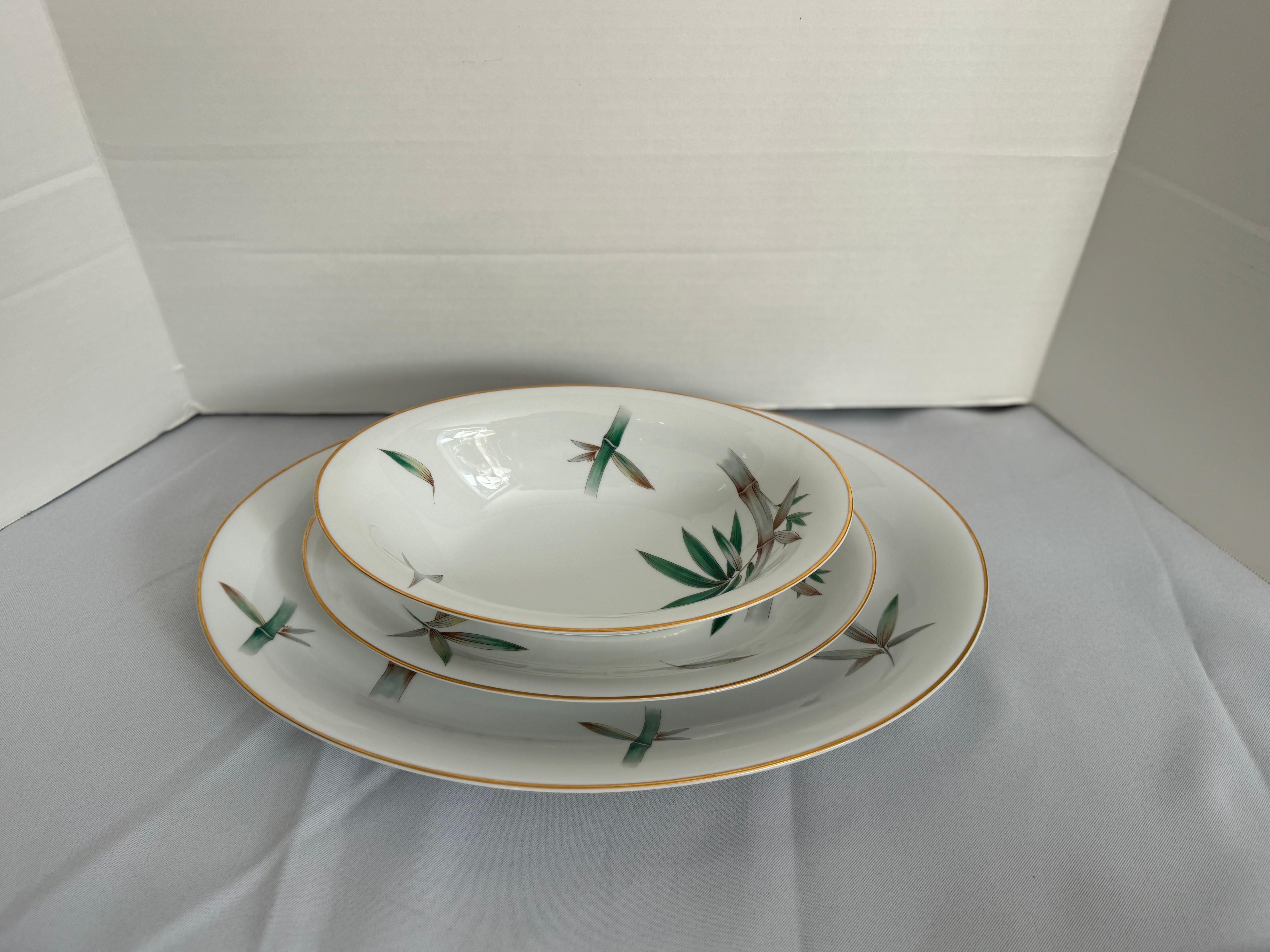 Vintage Noritake Canton modelo 5027 cena siete cubiertos para 12 en venta 10