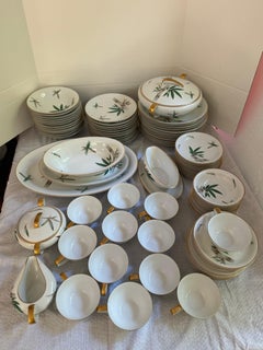 Vintage Noritake Canton pattern 5027 dinner seven place setting for 12