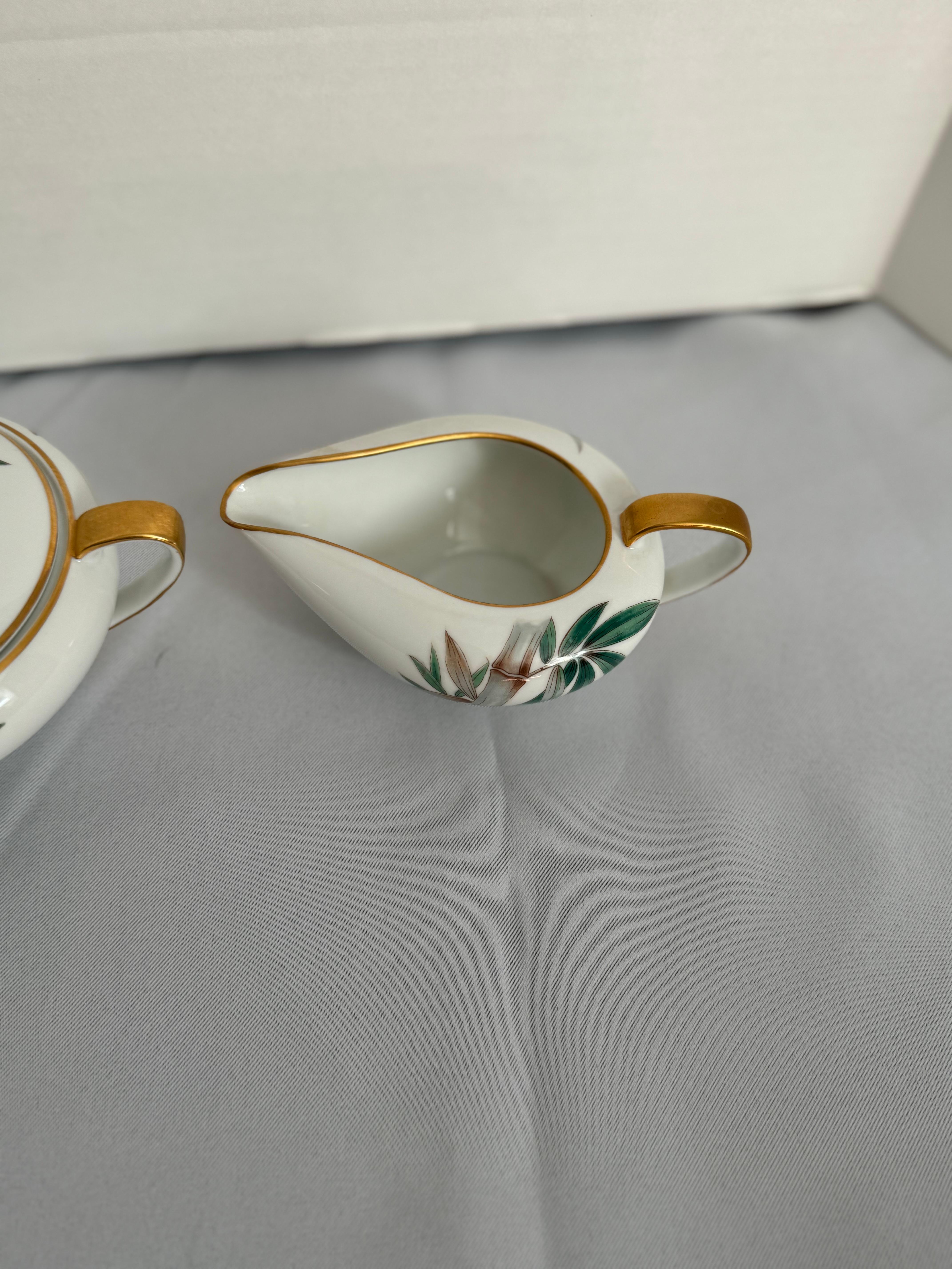Vintage Noritake Canton modelo 5027 cena siete cubiertos para 12 en venta 12