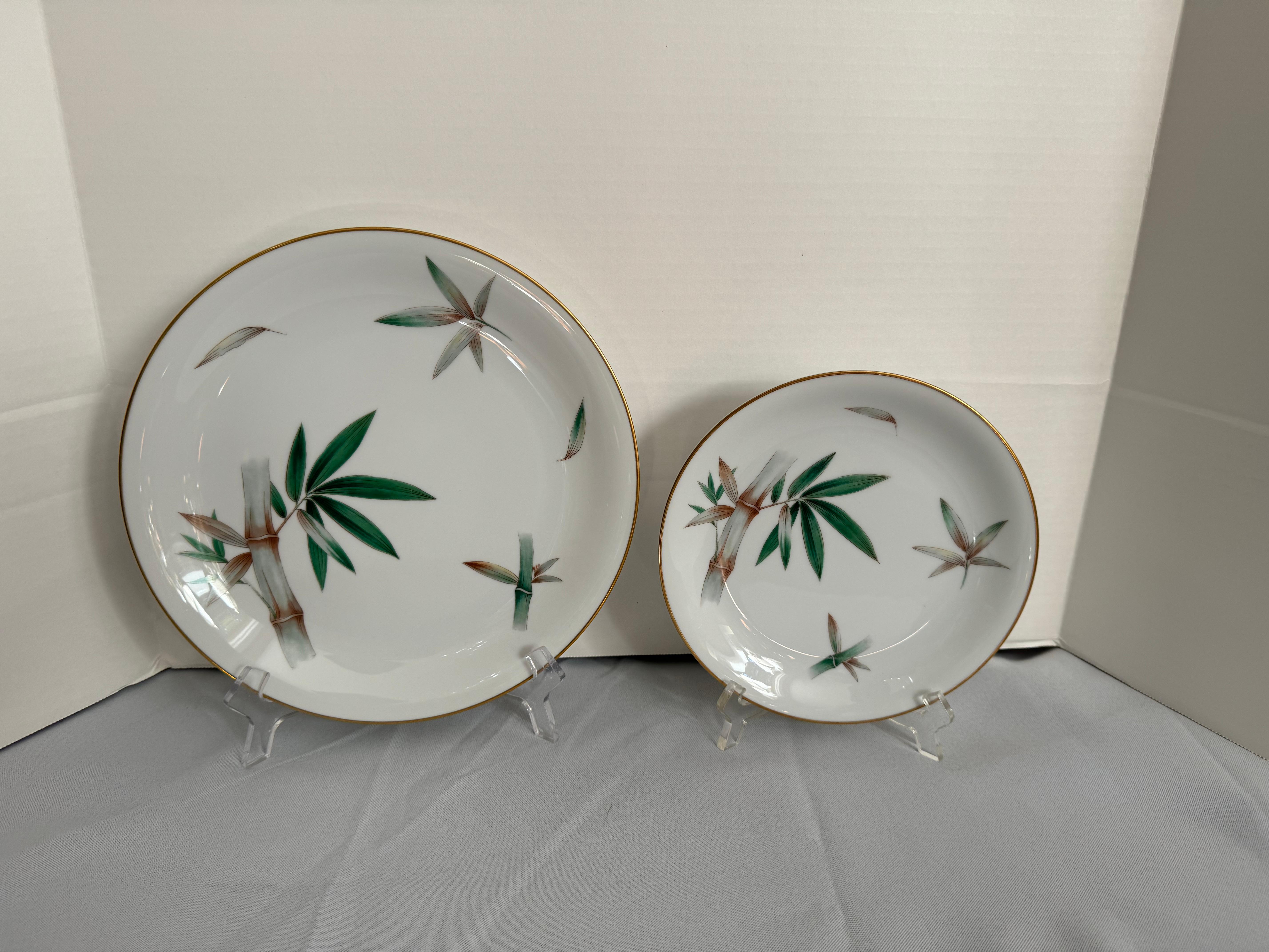 Vintage Noritake Canton modelo 5027 cena siete cubiertos para 12 en Bueno estado para la venta en Birmingham, AL