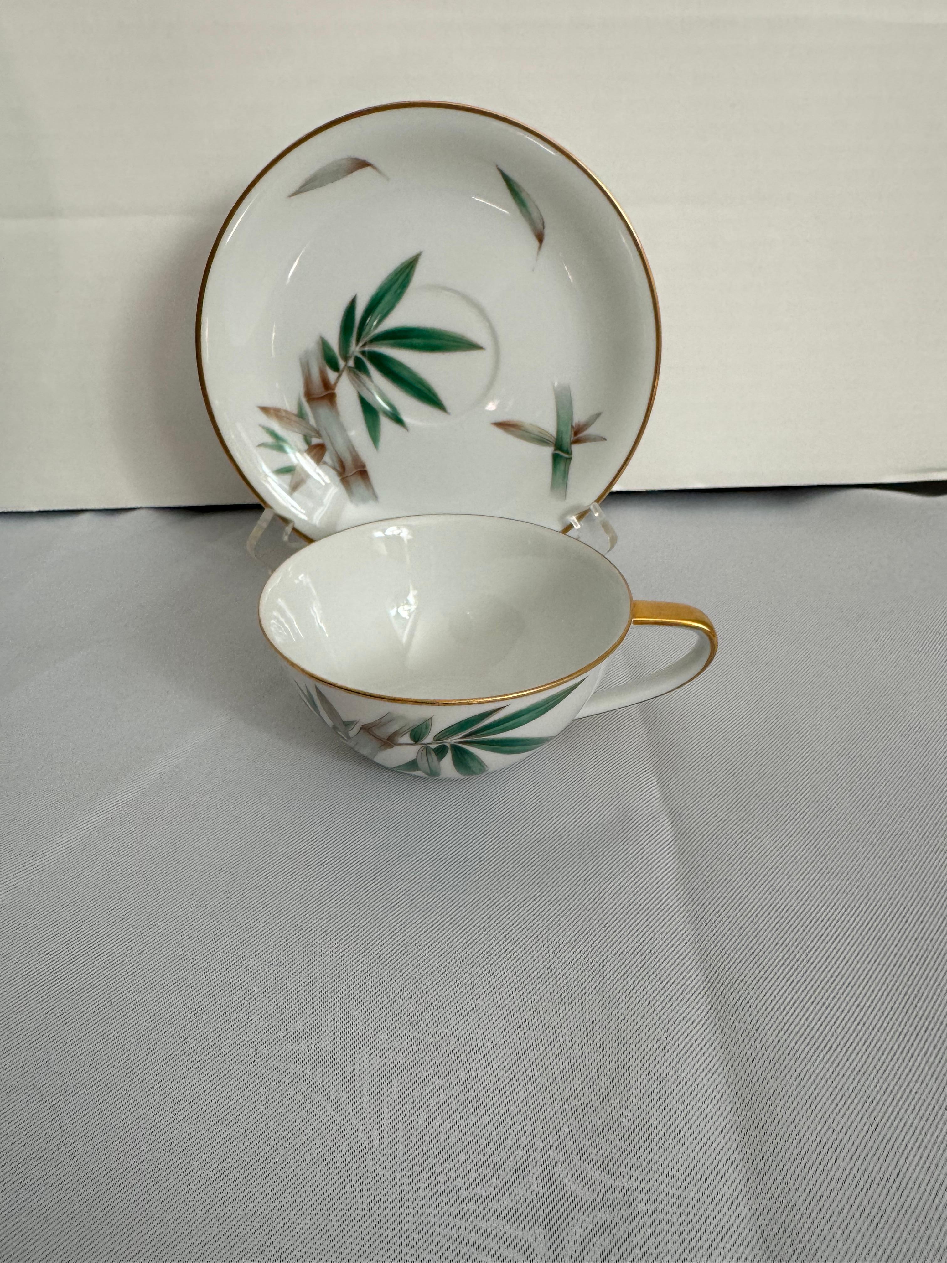 Vintage Noritake Canton modelo 5027 cena siete cubiertos para 12 en venta 1