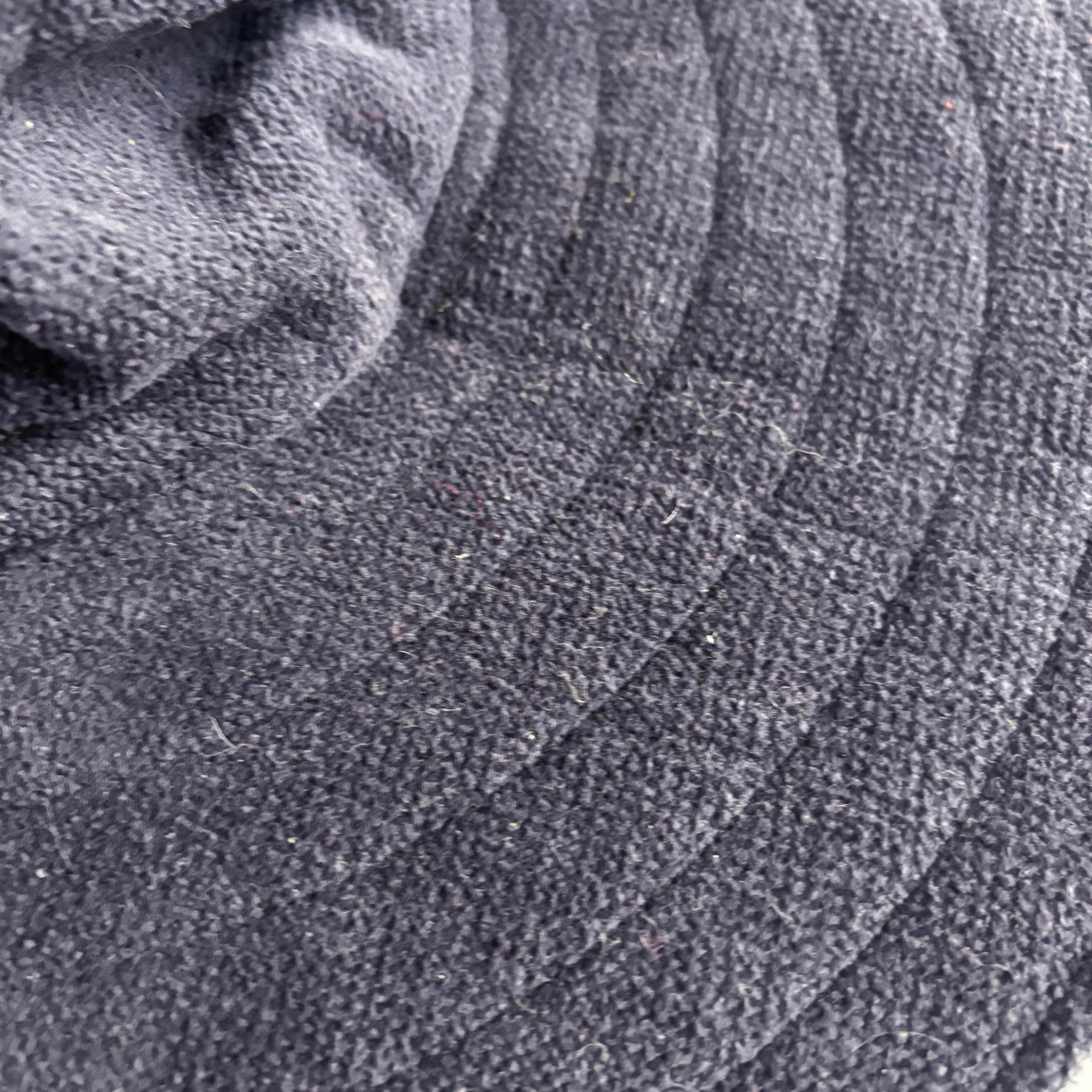Vintage Norma Kamali for Stetson Hat Wide Brim Floppy Navy Terry Cloth HTF OS For Sale 7