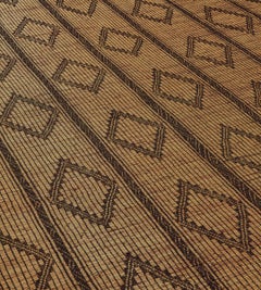 Taureg de bambú norteafricano vintage con dibujo de diamantes