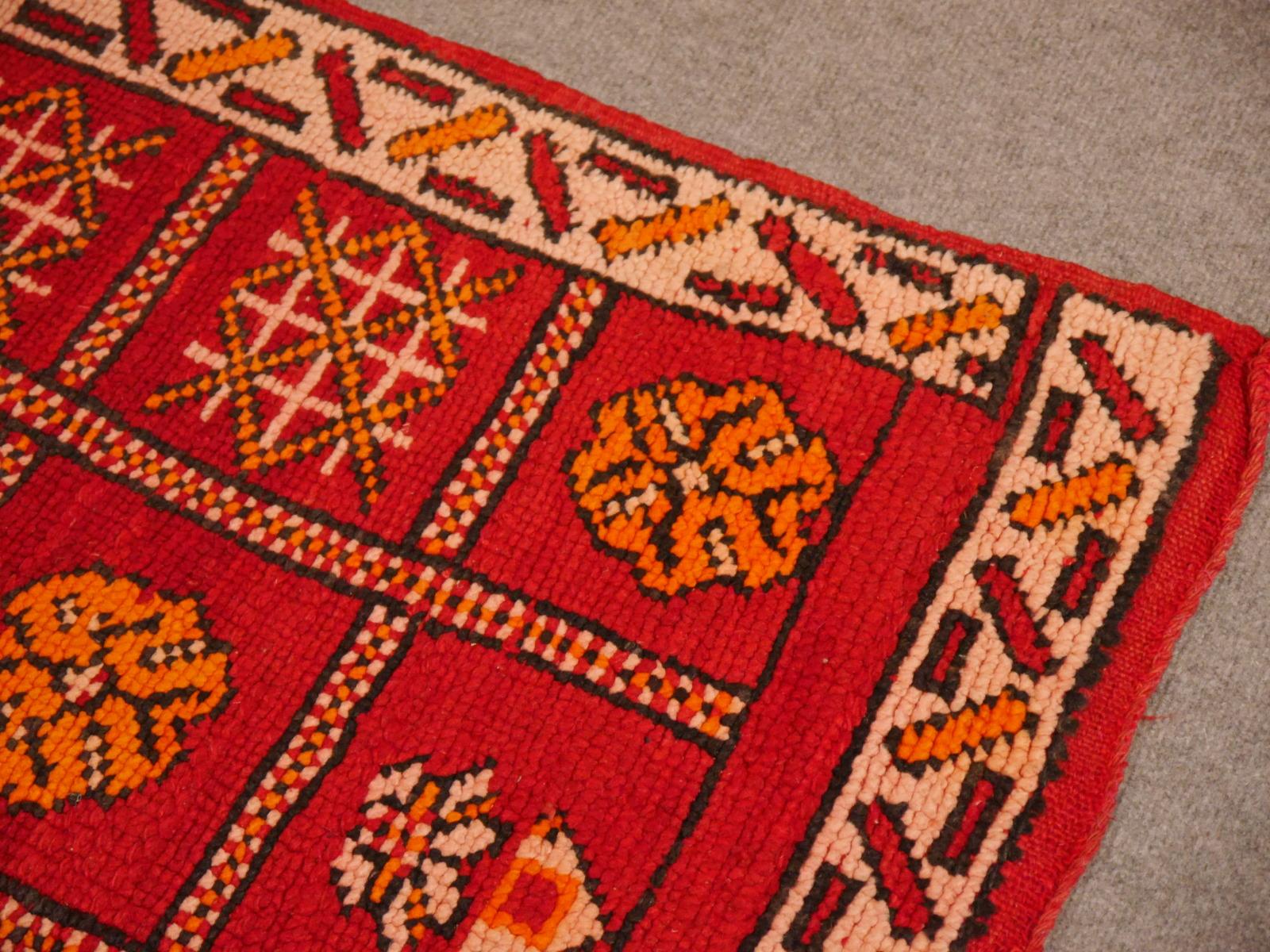 Wool Vintage North African Berber Rug