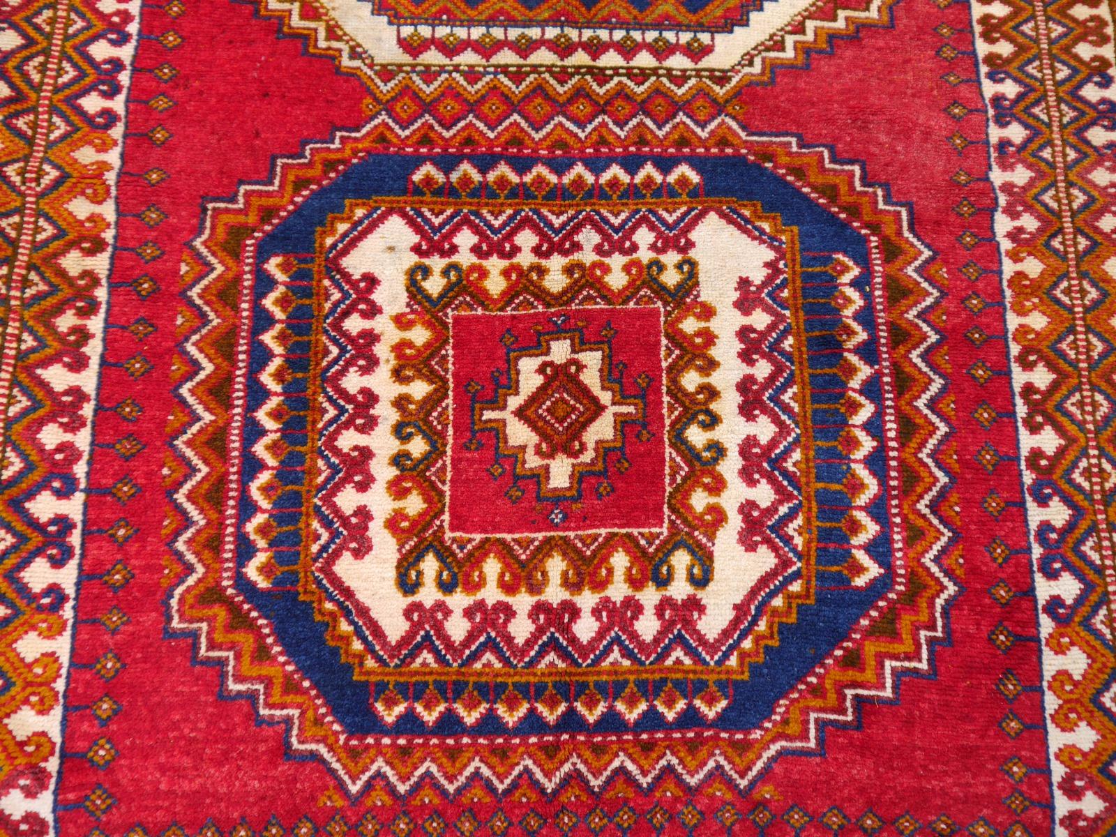 Vintage North African Berber Tribal Rug Ait Khozema from Morocco For Sale 1