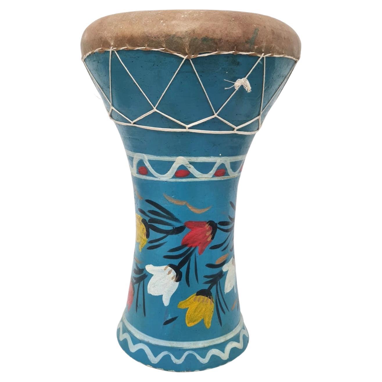 Vintage North African Clay Darbuka