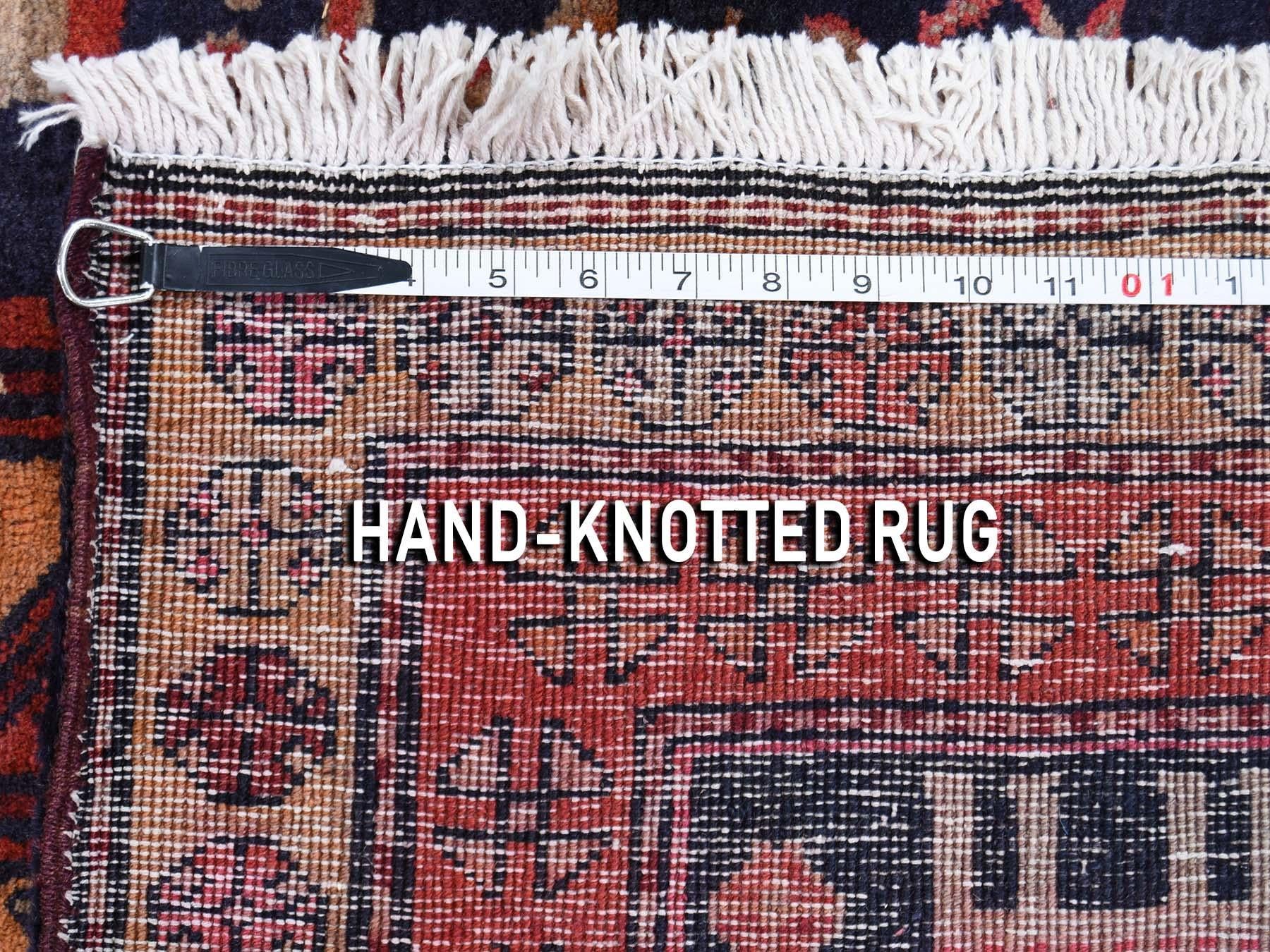 Mid-20th Century Vintage North East Persian Pure Wool Wide Runner Oriental Rug