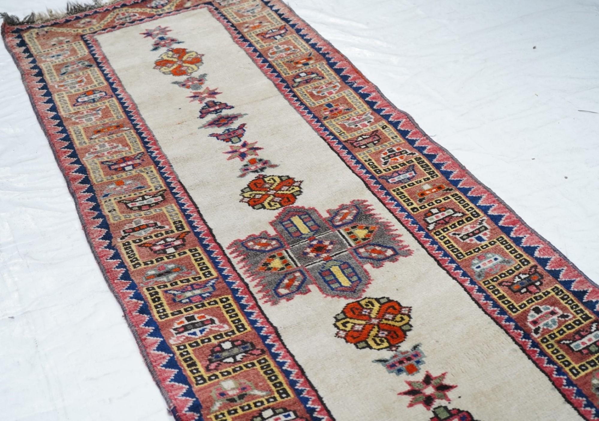 Antique Persian Sarab Long Rug 2'10'' x 9'7'' For Sale 3