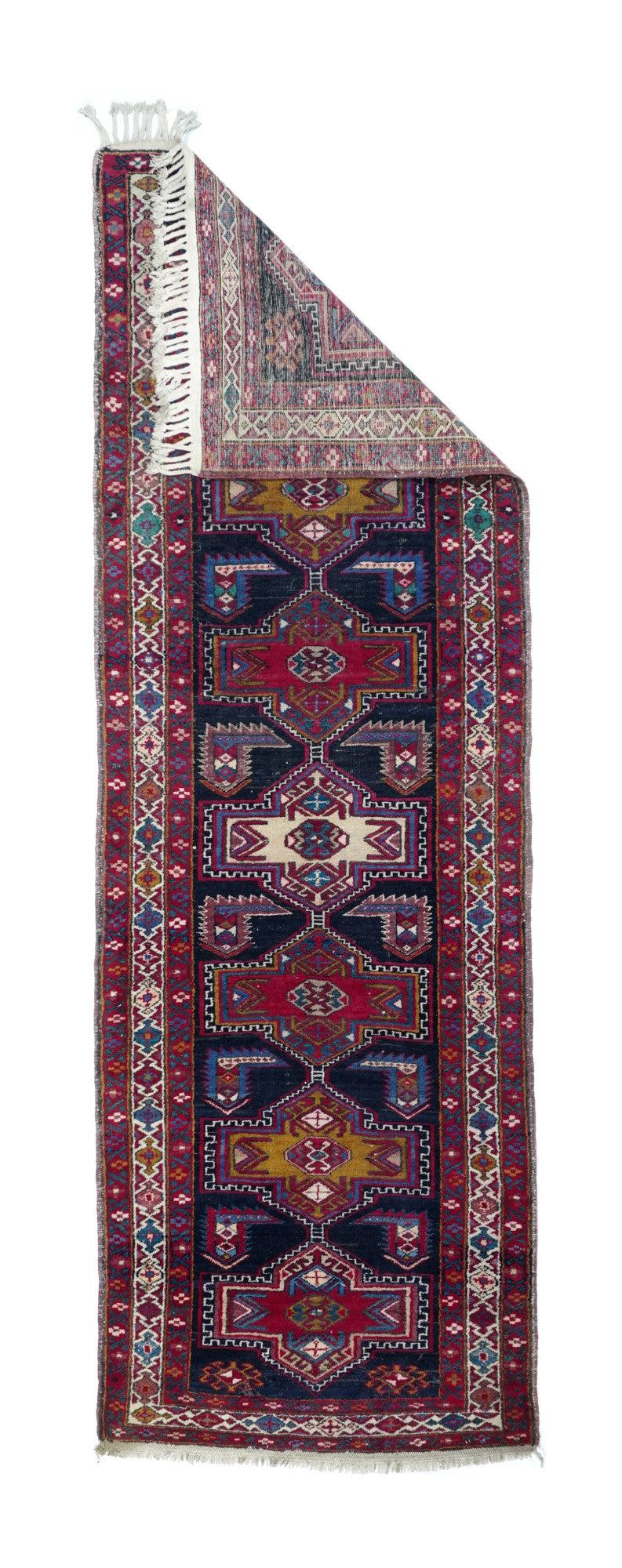 Vintage North West Persian Runner 3'4'' x 10'1''.