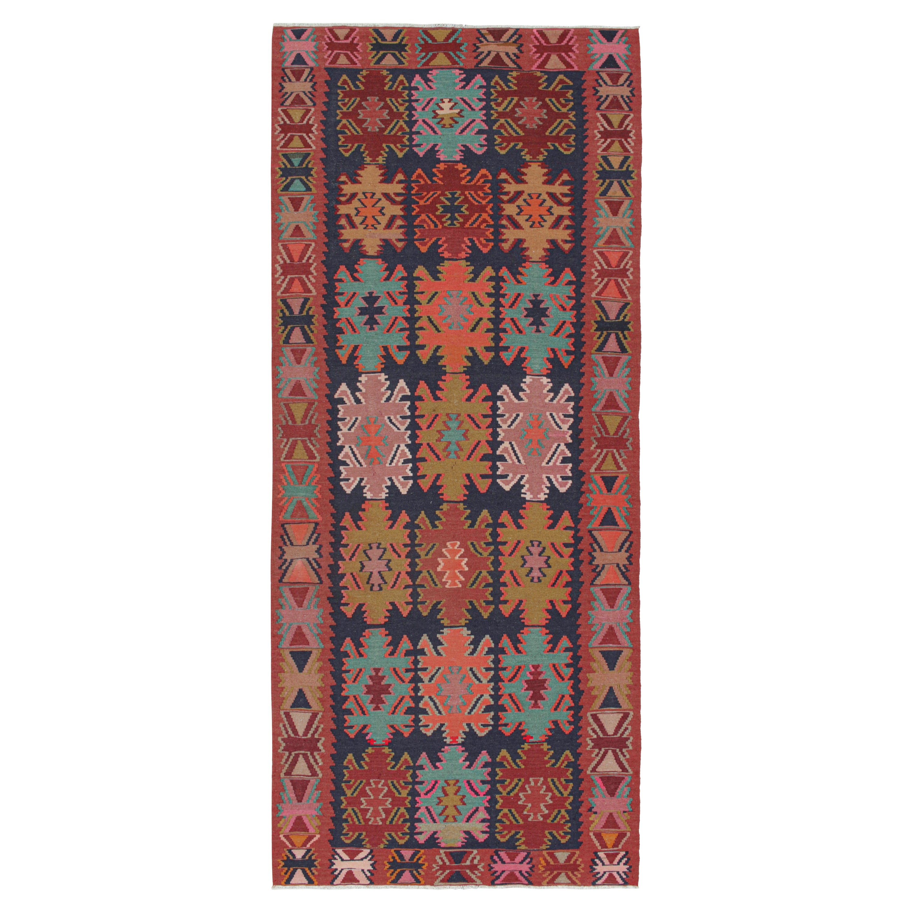 Vintage Northwest Persian in Polychromatic Geometric Pattern For Sale