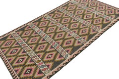 Vintage Northwest Persian kilim in Polychromatic Diamond Pattern by Rug & Kilim