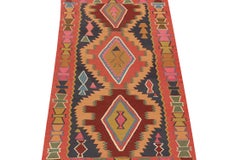 Vintage Northwest Persian Kilim in Polychromatic Medallions by Rug & Kilim