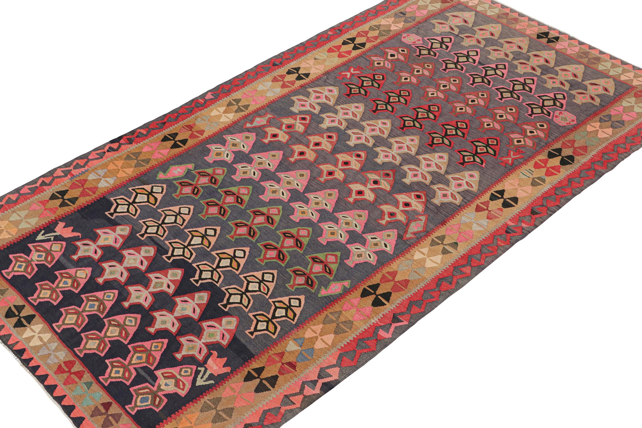 Tribal Vintage Northwest Persian Kilim in Polychromatic Motifs by Rug & Kilim For Sale