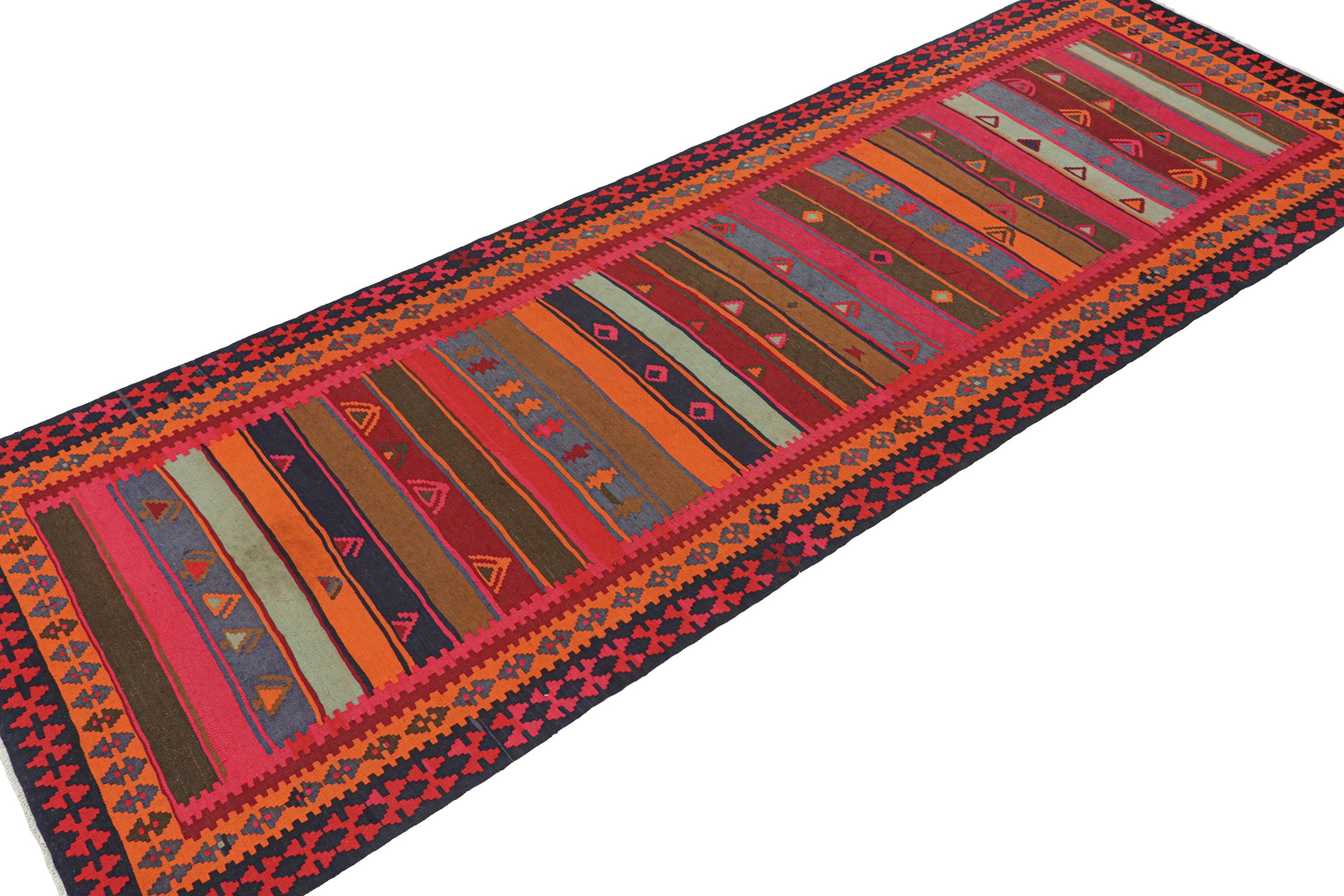 Hand-Knotted Vintage Northwest Persian Kilim in Polychromatic Tribal Patterns by Rug & Kilim For Sale