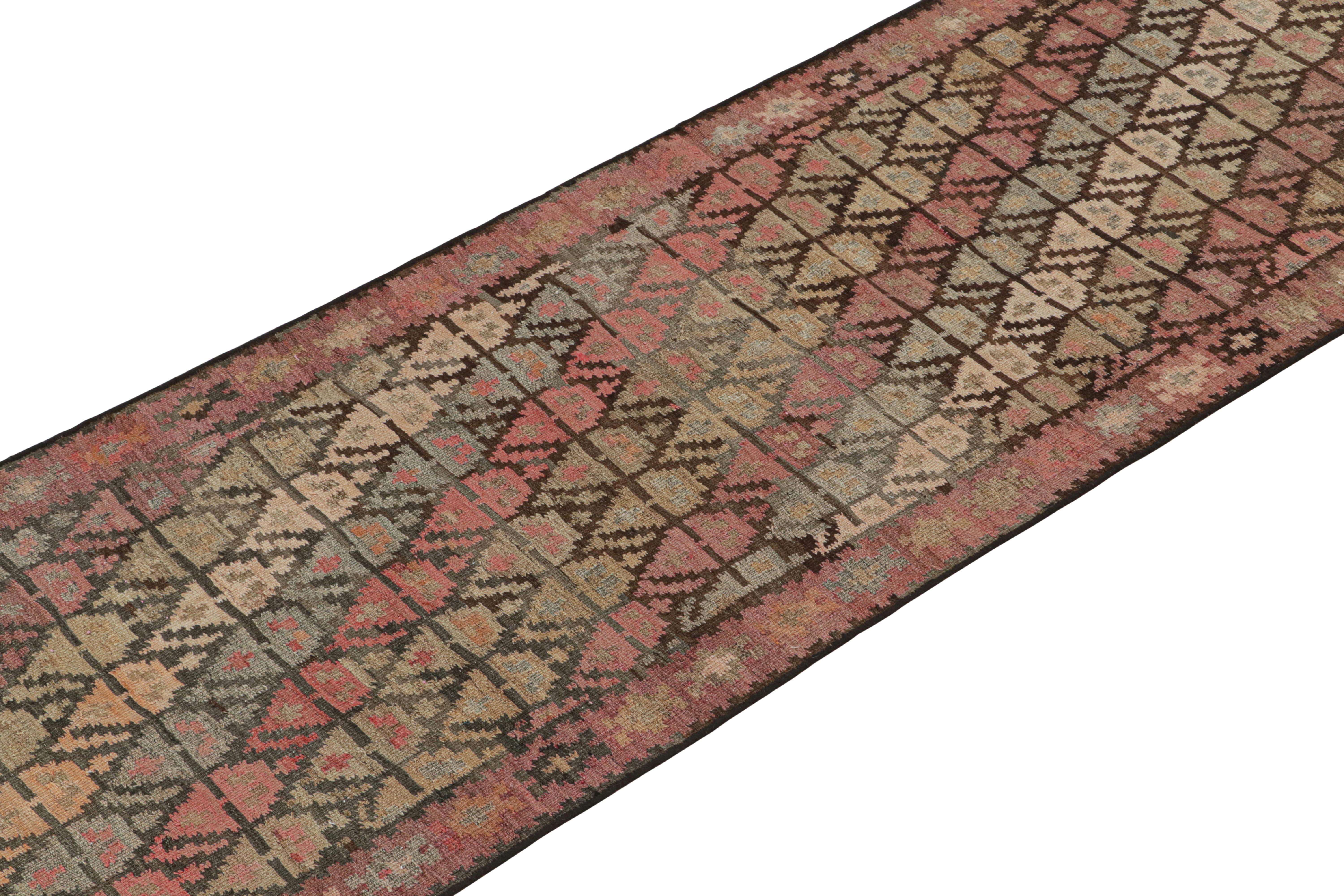 Hand-Knotted Vintage Northwest Persian kilim runner with Geometric Patterns by Rug & Kilim