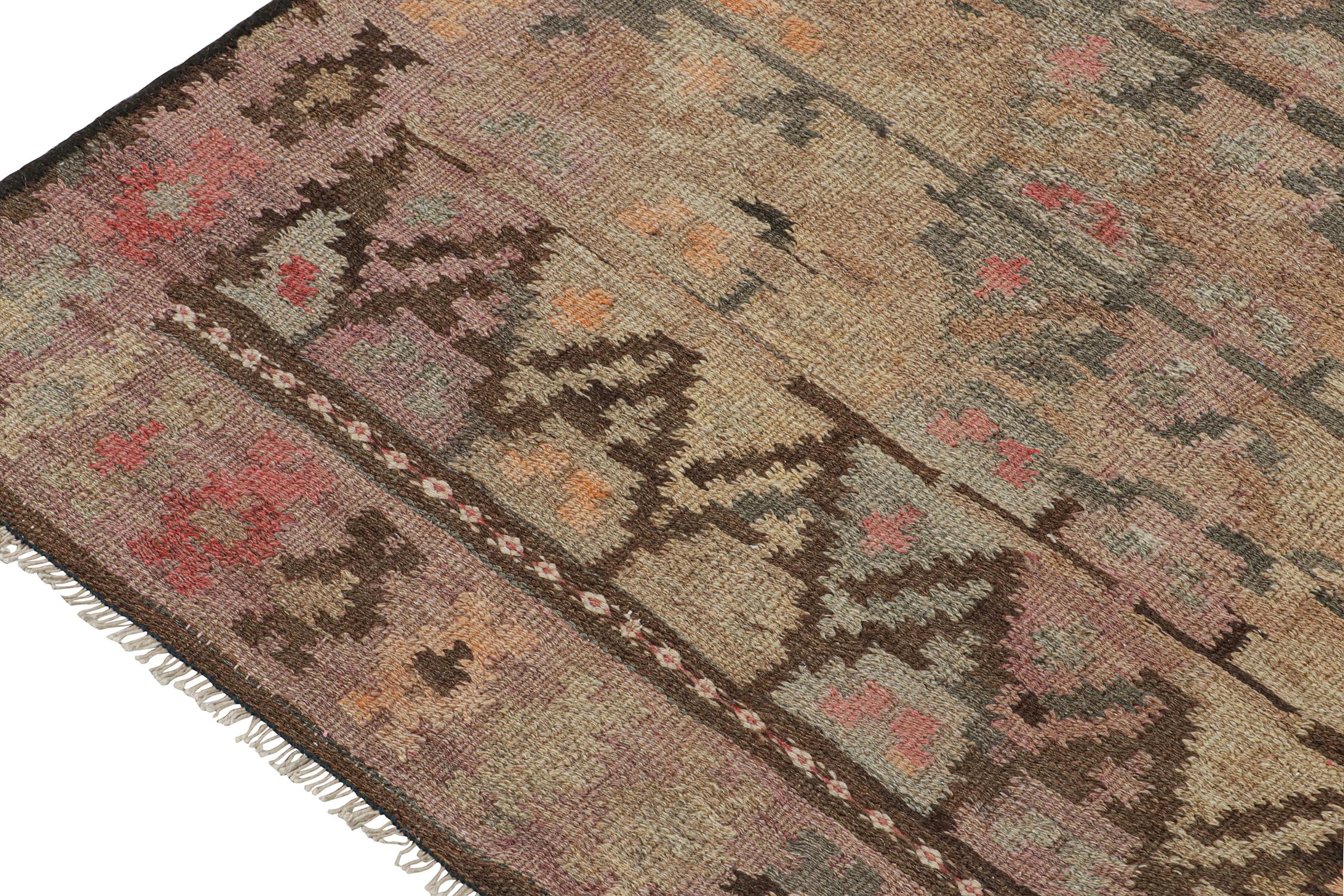 Vintage Northwest Persian kilim runner with Geometric Patterns by Rug & Kilim In Good Condition In Long Island City, NY