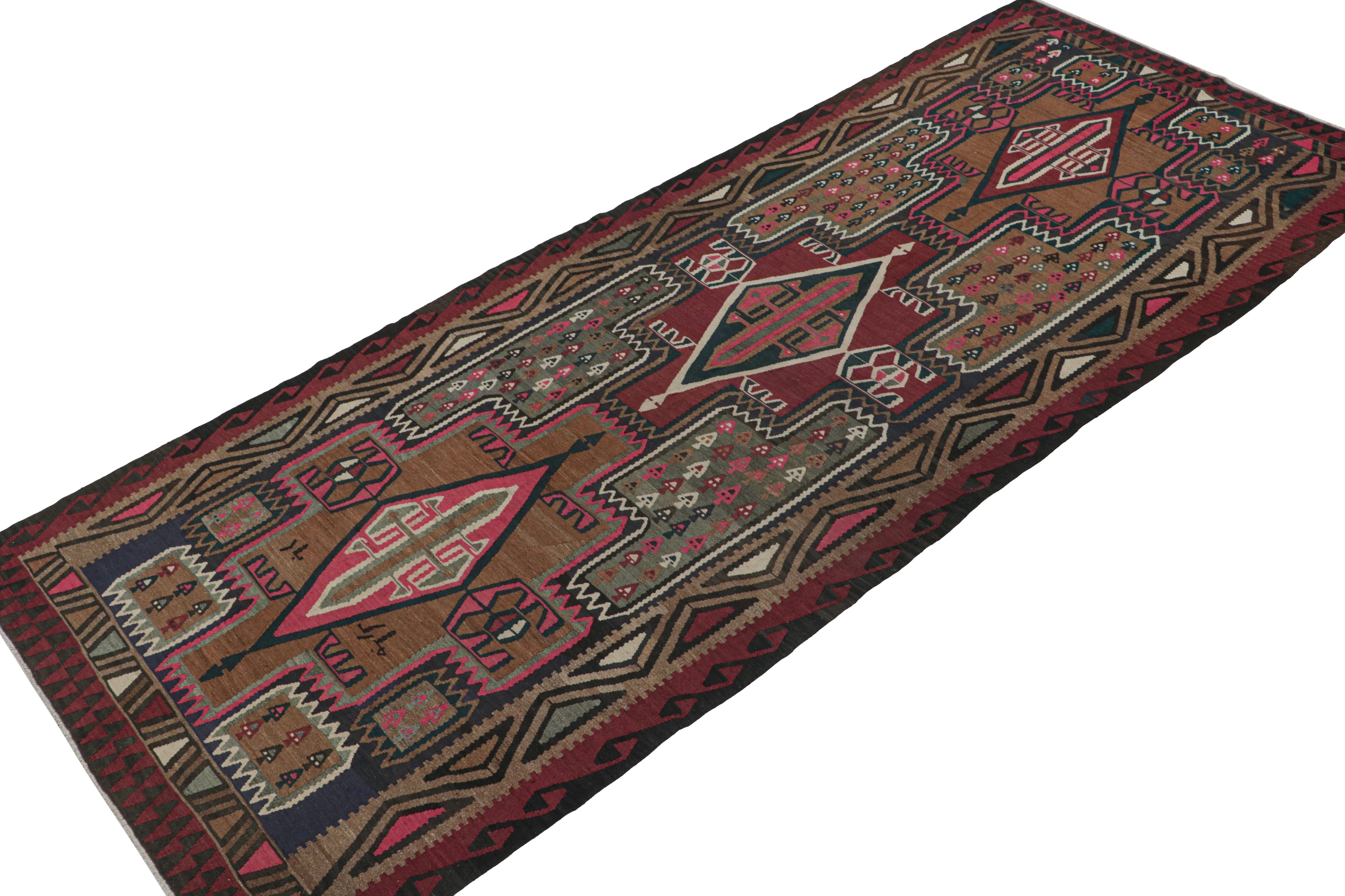 Tribal Vintage Northwest Persian Kilim with Geometric Patterns by Rug & Kilim For Sale