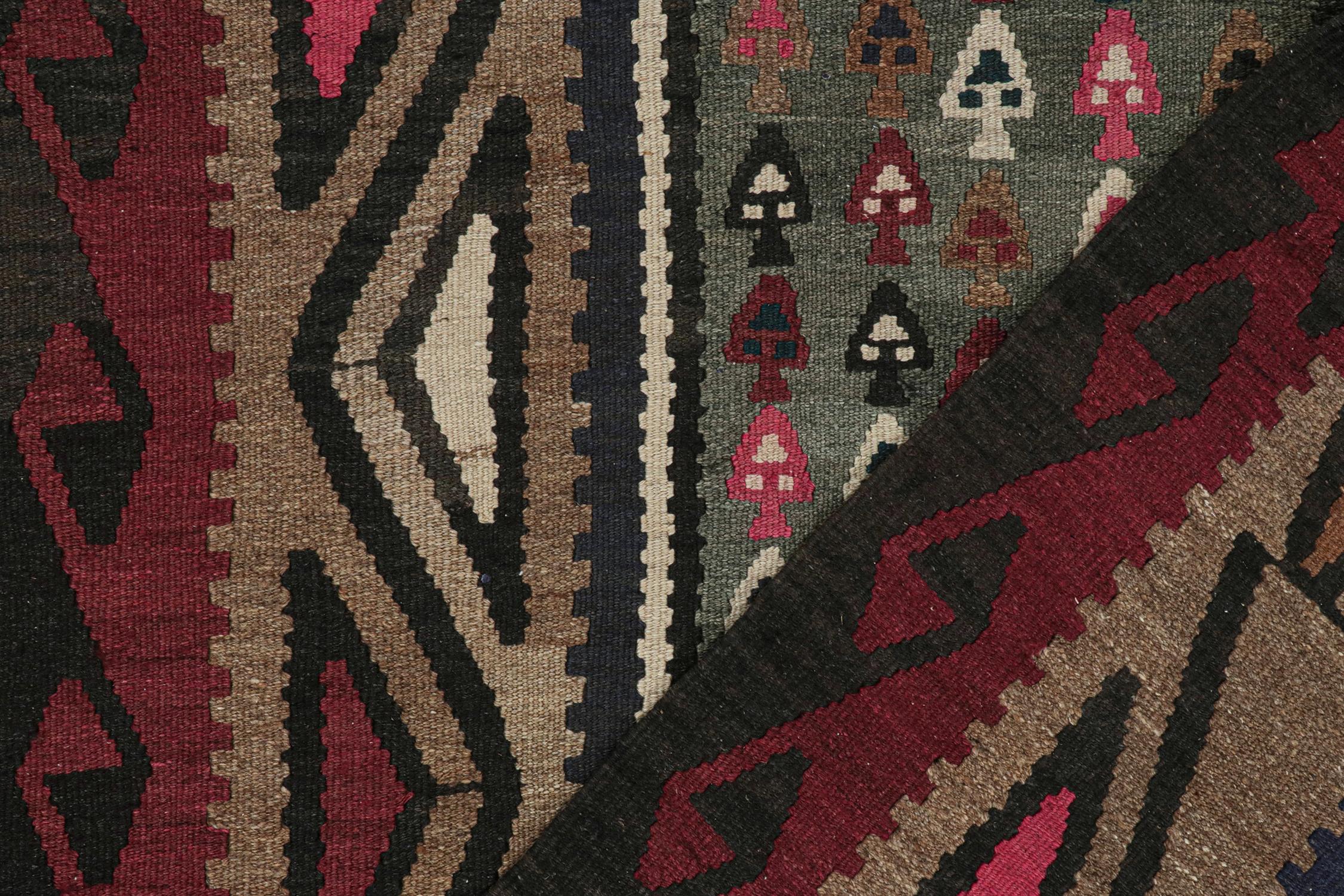 Wool Vintage Northwest Persian Kilim with Geometric Patterns by Rug & Kilim For Sale