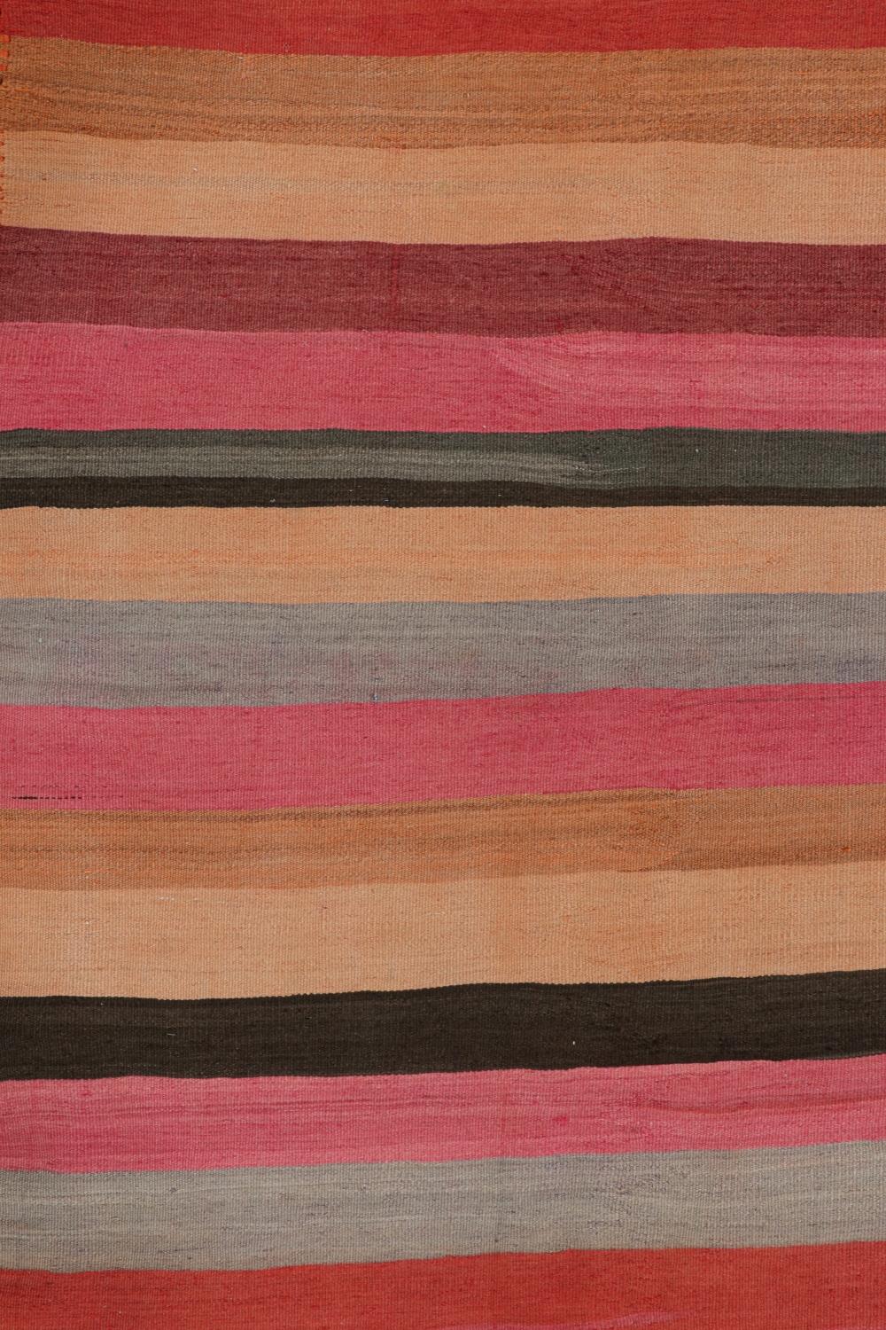 Tribal Vintage Northwest Persian Kilim with Multicolor Stripes For Sale