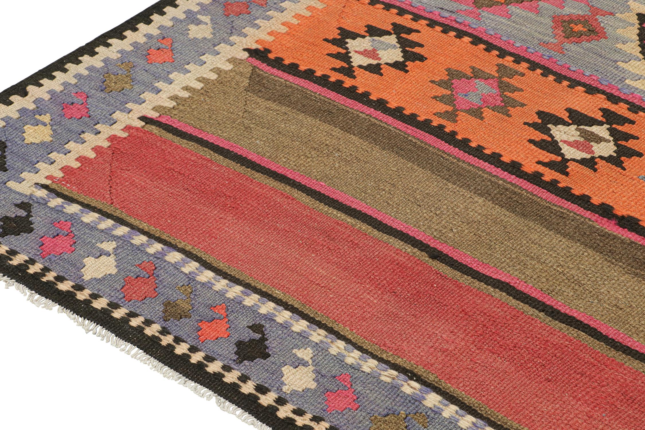 Vintage Northwest Persian Kilim with Vibrant Geometric Patterns by Rug & Kilim In Good Condition For Sale In Long Island City, NY