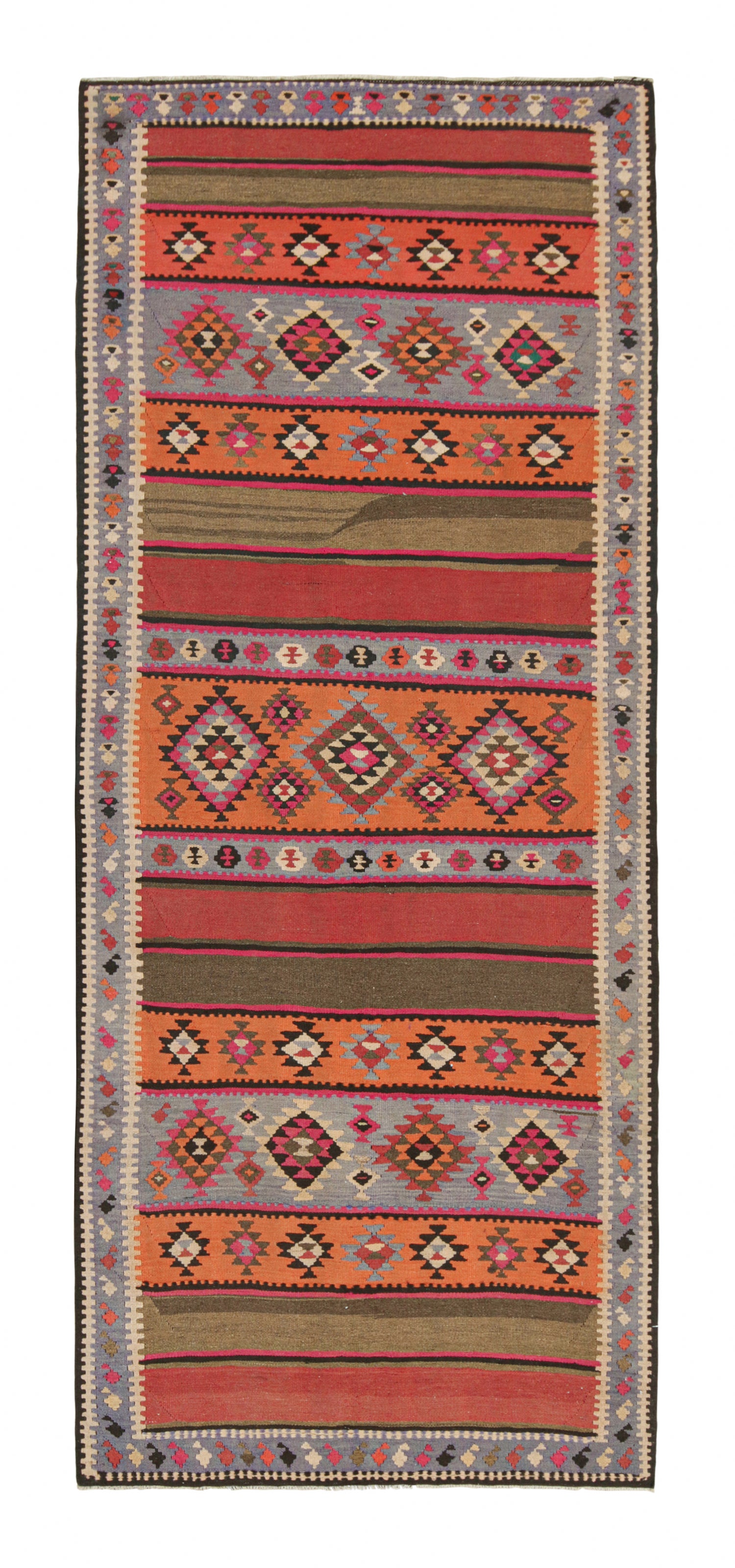 Tapis Kilim persan vintage du Nord-Ouest à motifs géométriques vibrants par Rug & Kilim