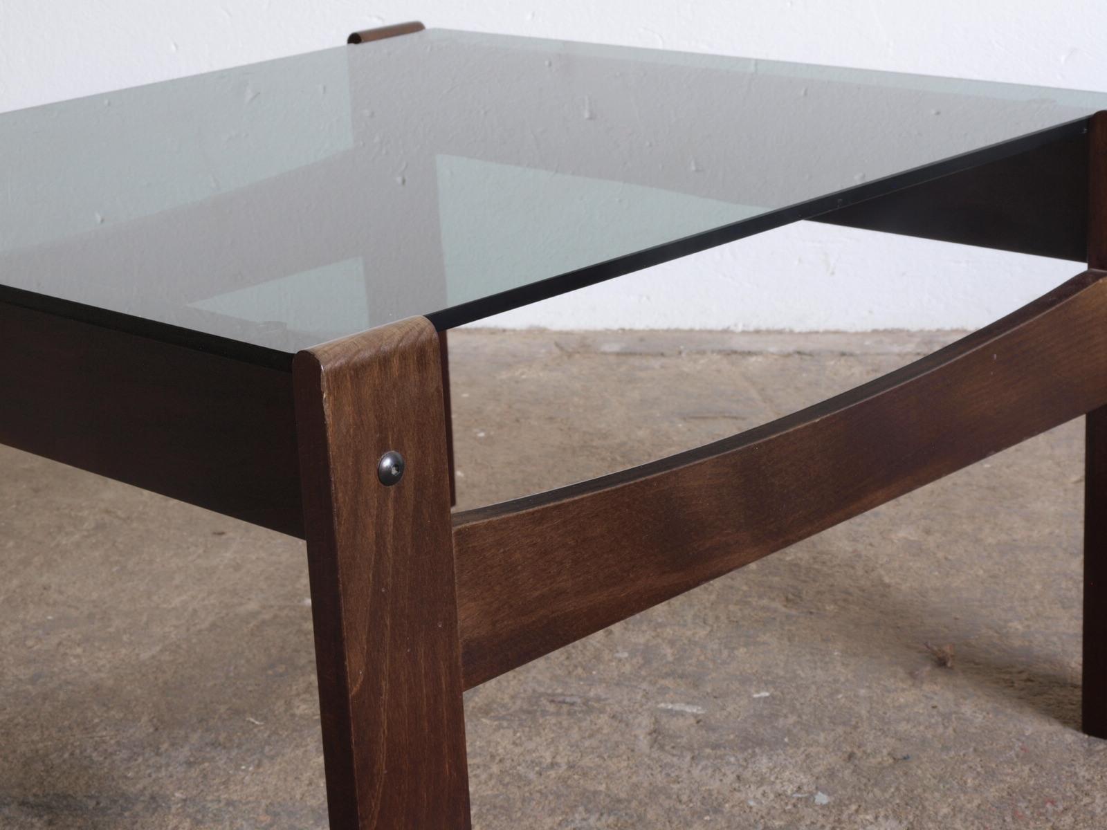 Late 20th Century Vintage Norwegian 1970s Glass Coffee Table